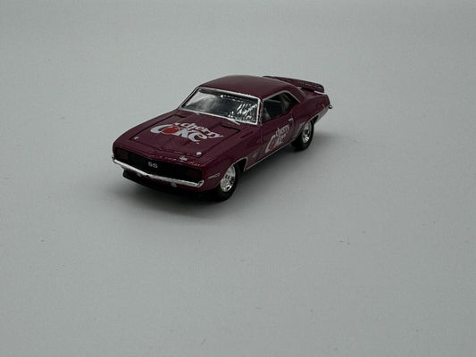 1969 69 CHEVY CHEVROLET CAMARO SS RS CHERRY COKE 1:64 SCALE DIECAST MODEL CAR