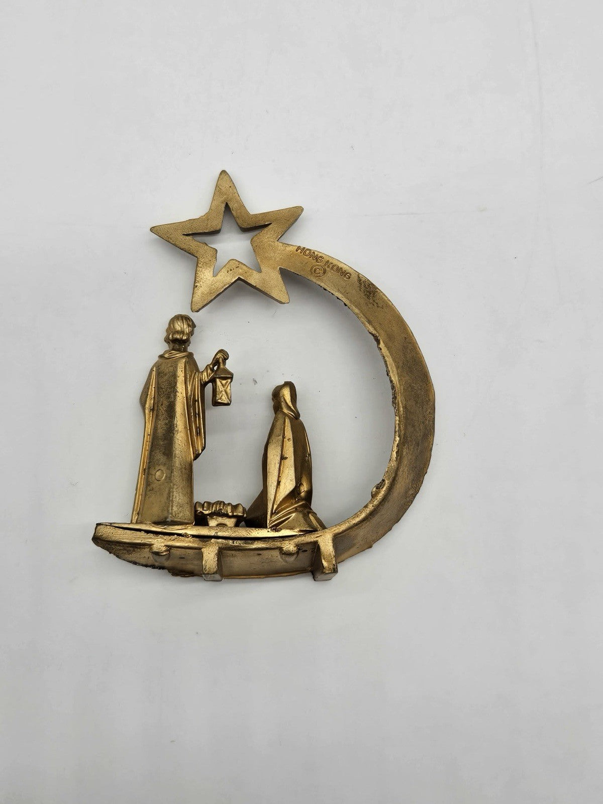 Plastic Nativity Ornament 3 1/4"