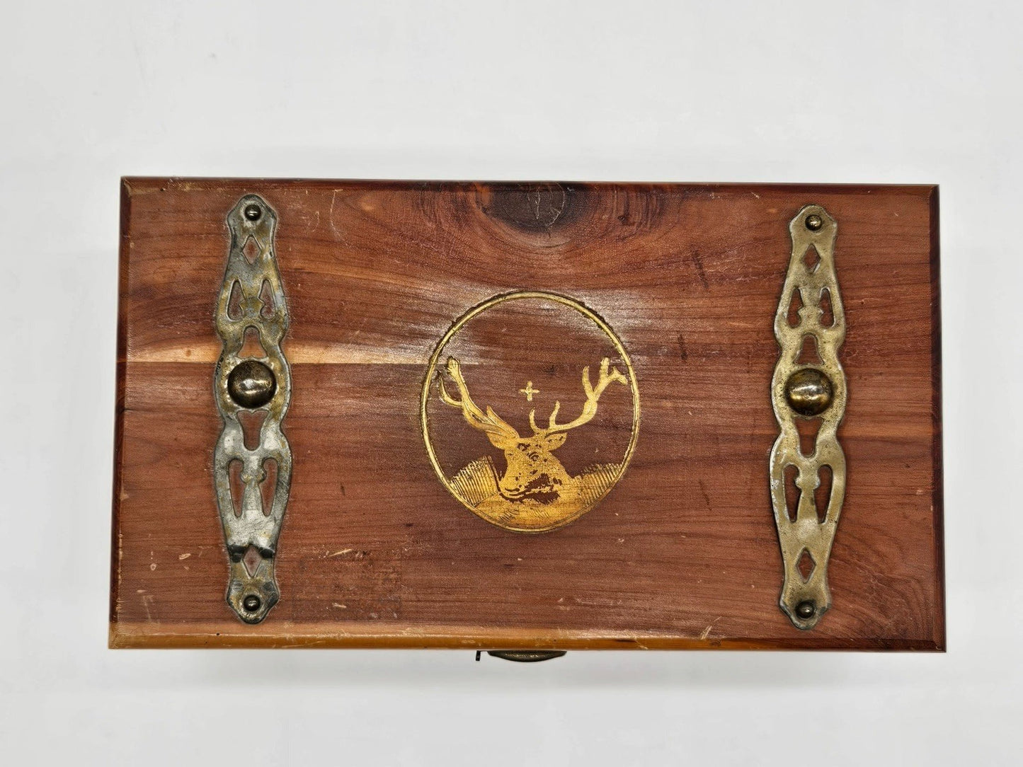 Vintage Cedar Jewelry Box  Trinket Dresser J C Penney's Co. 10' x 6" x 4.5"
