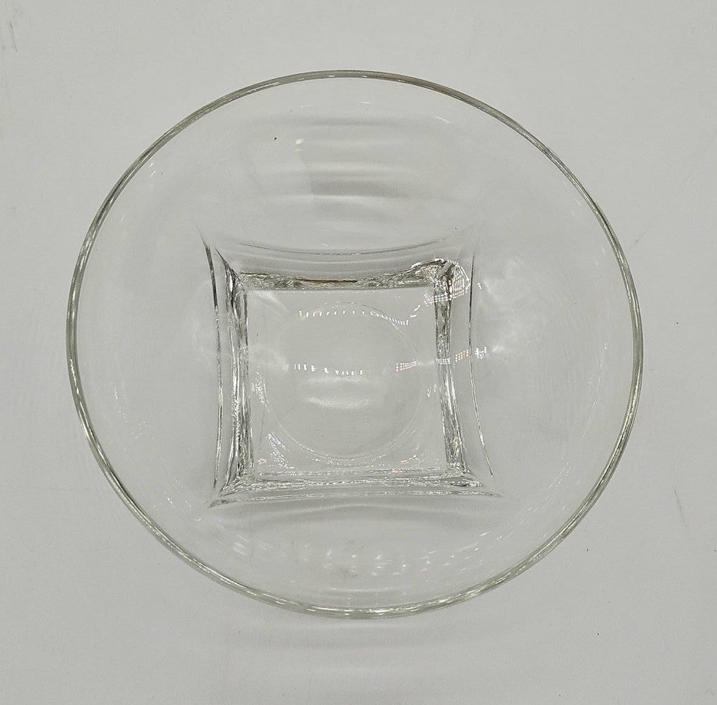 Vintage Hazel Atlas Glass Serving Bowl Colony Clear 1960 Round Square Bottom 11”