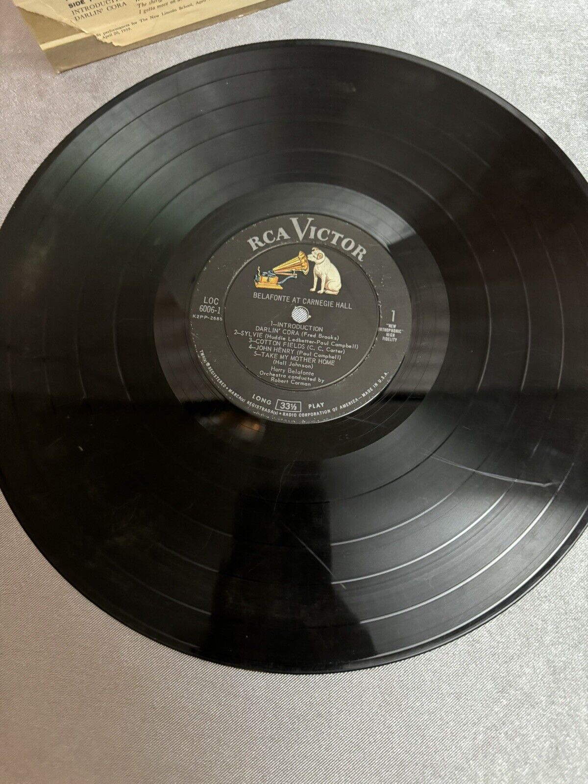 HARRY BELAFONTE At Carnegie Hall 2x LP (1959) LIVING STEREO deep groove original