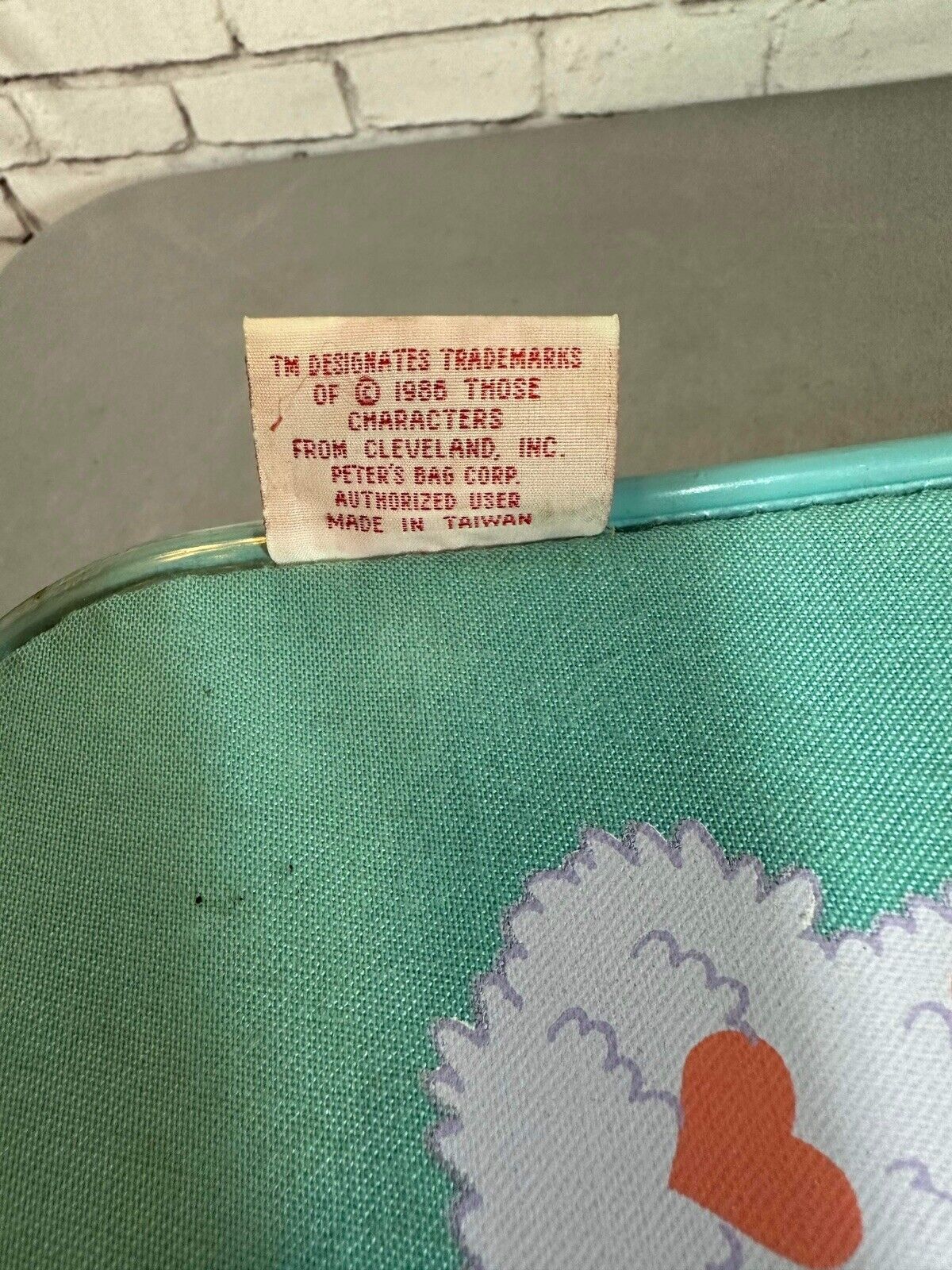 Vintage Care Bears 1986 Suitcase Luggage Blue Setting Sail For Grandma’s 16 X 10