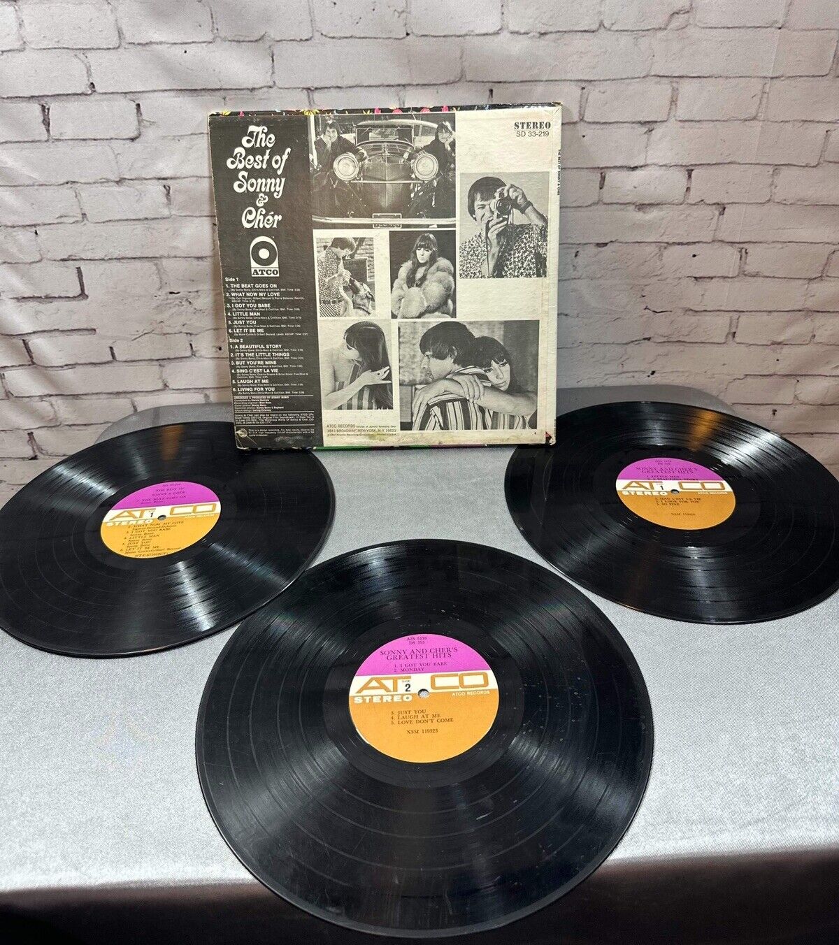 Sonny & Cher - The Best of Sonny & Cher - 1967 ATCO SD33-219 Vinyl LP
