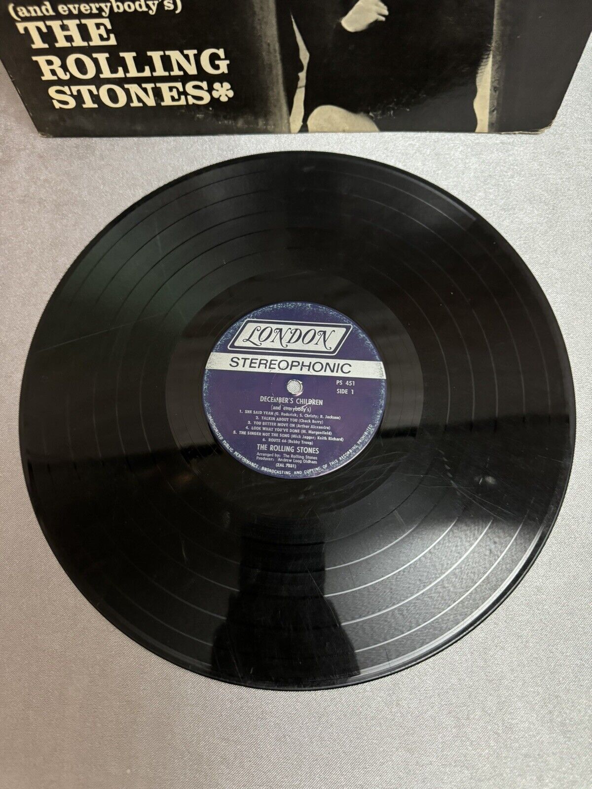 THE ROLLING STONES - DECEMBER’S CHILDREN VINTAGE VINYL . HARD TO FIND STEREO!