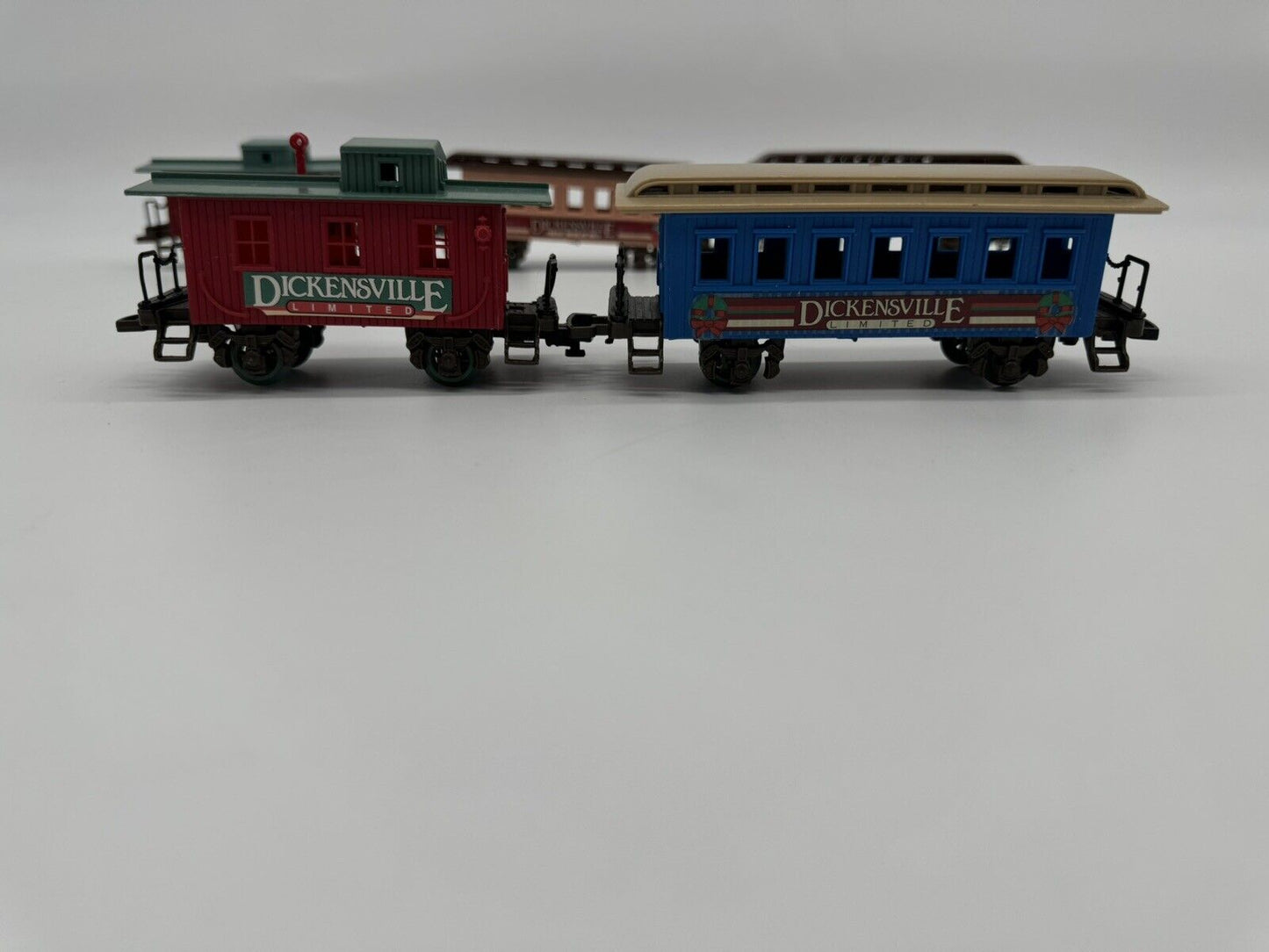 Vintage New Bright Battery Operated Wintersville Express Train - Lot of 11
