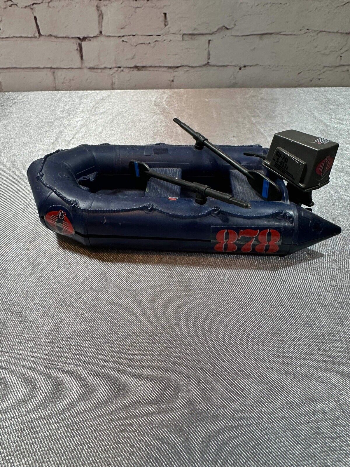 VTG 1985 Hasbro GI Joe Cobra Night Landing Boat raft toy VTY FNF