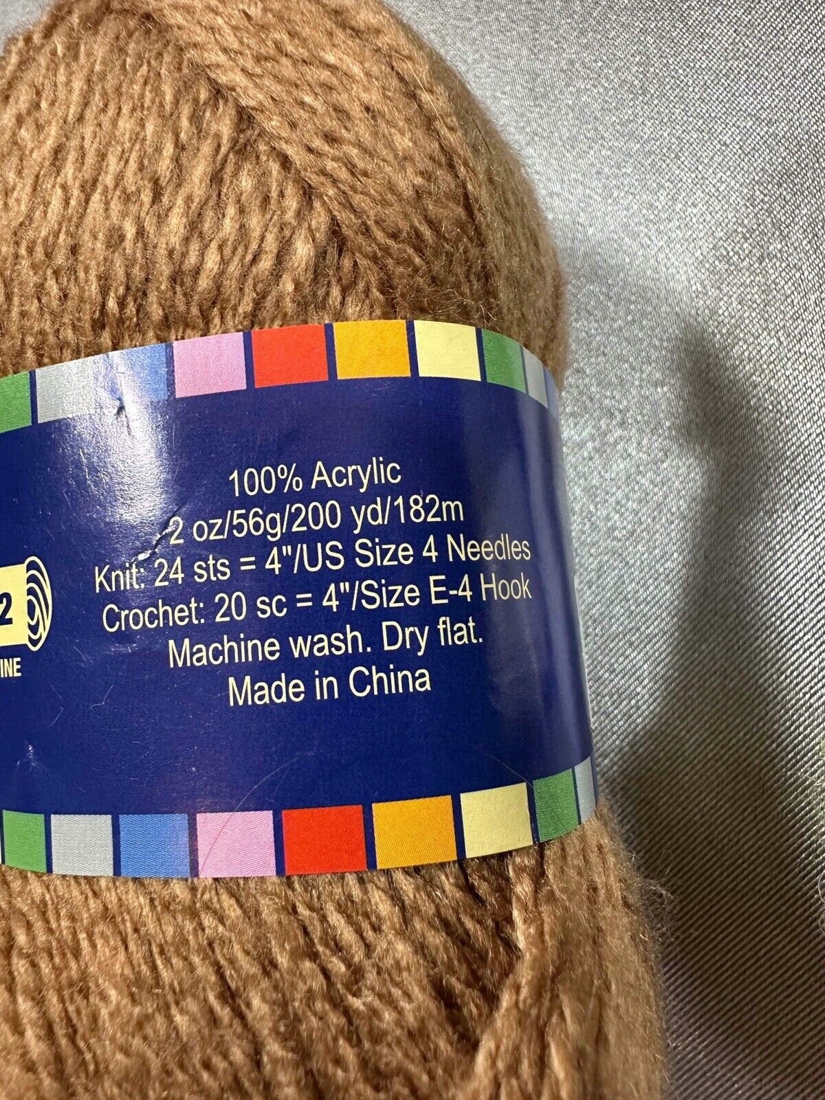 Herrschners 2 ply Afghan YARN mixed LOT of 6