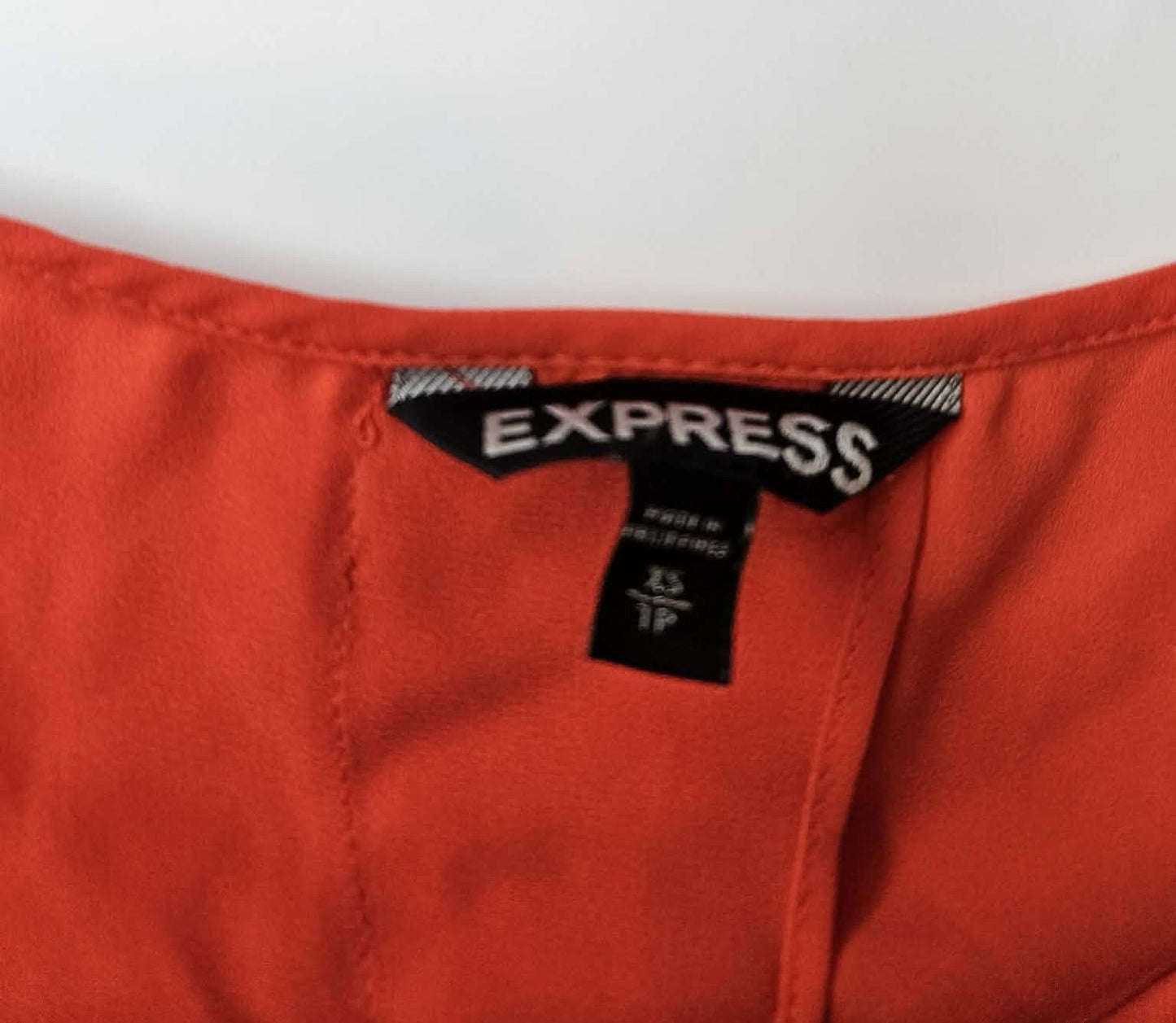 Express Red Split Back Sleeveless Tank Top XS