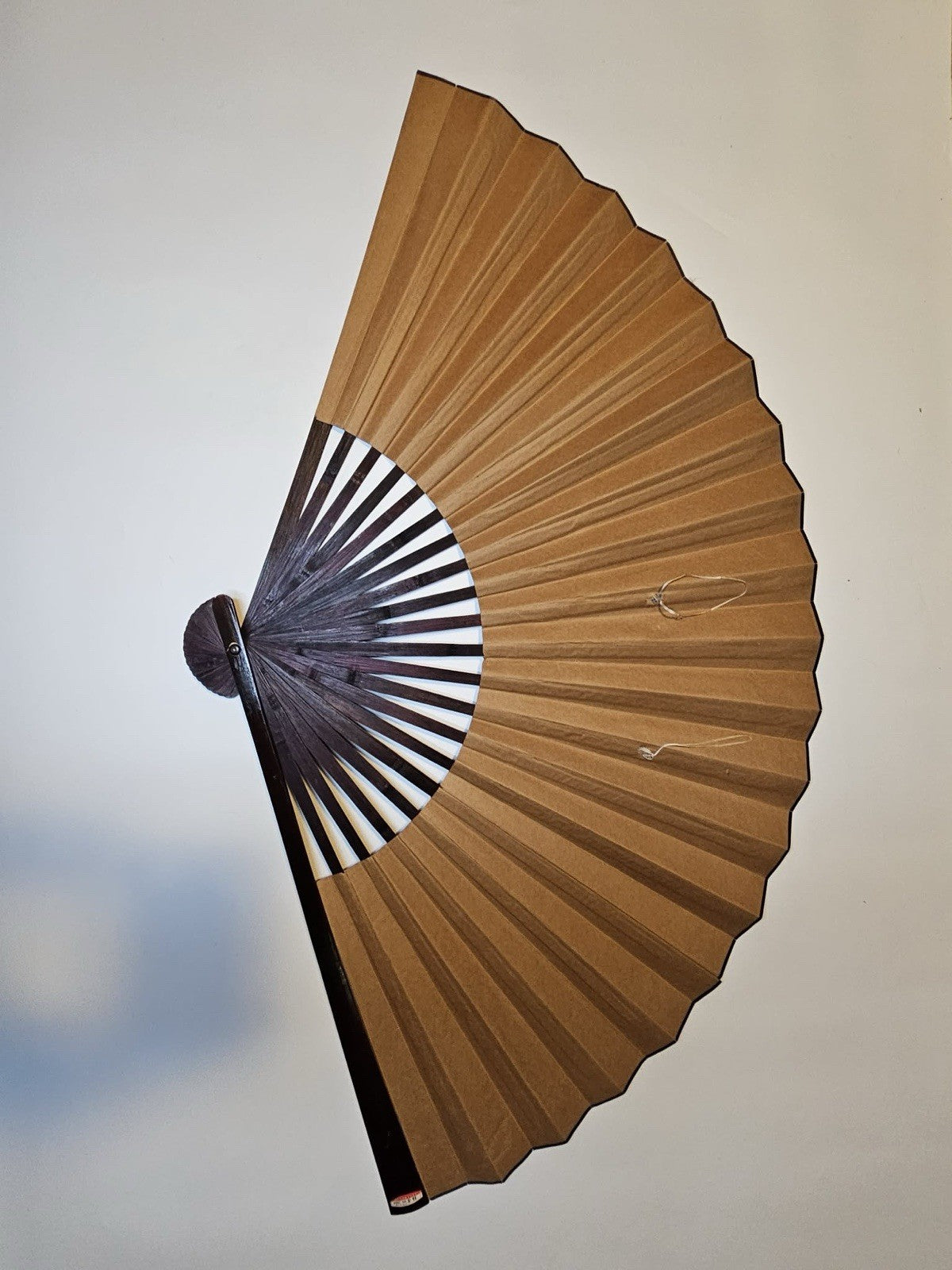 Large Vintage Chinese Dragon Fan Mid Century 54”Hand Painted Wall Fan