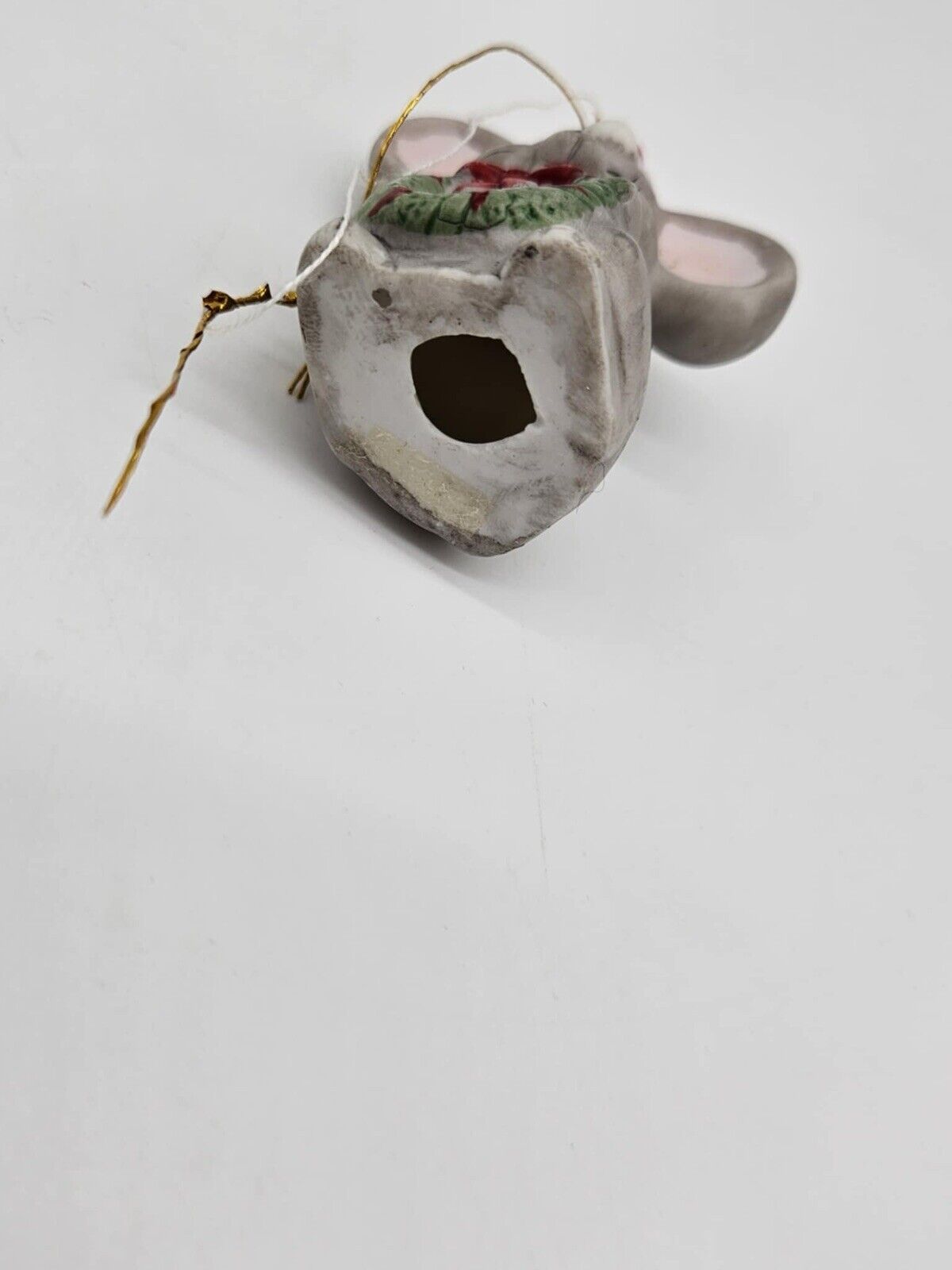 Christmas Around The World “Merry Christmas Mice” Wreath Mouse Vintage Figurine