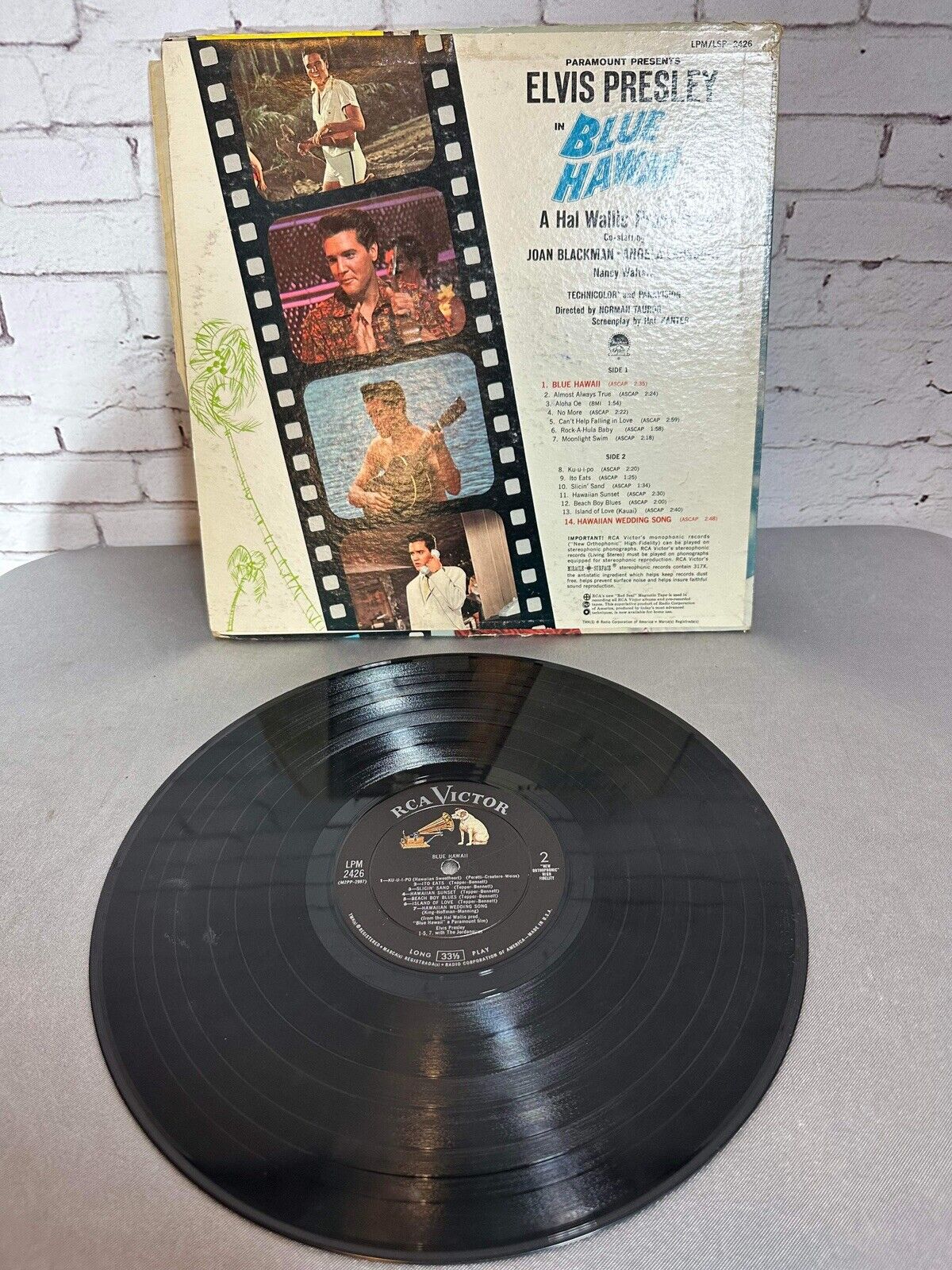 Elvis, Blue Hawaii, 14 Great Songs LP MULTIPLE LP'S SHIP FREE