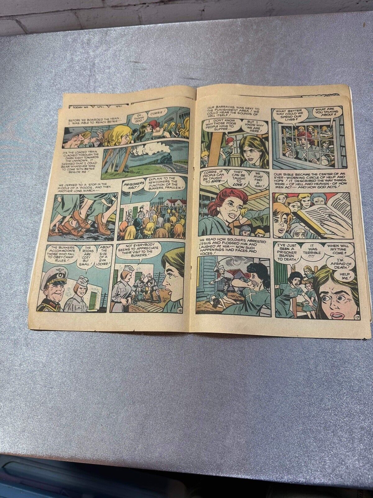 Corrie ten Boom's "The Hiding Place,"  June 1973  Spire Christian Comics VBK