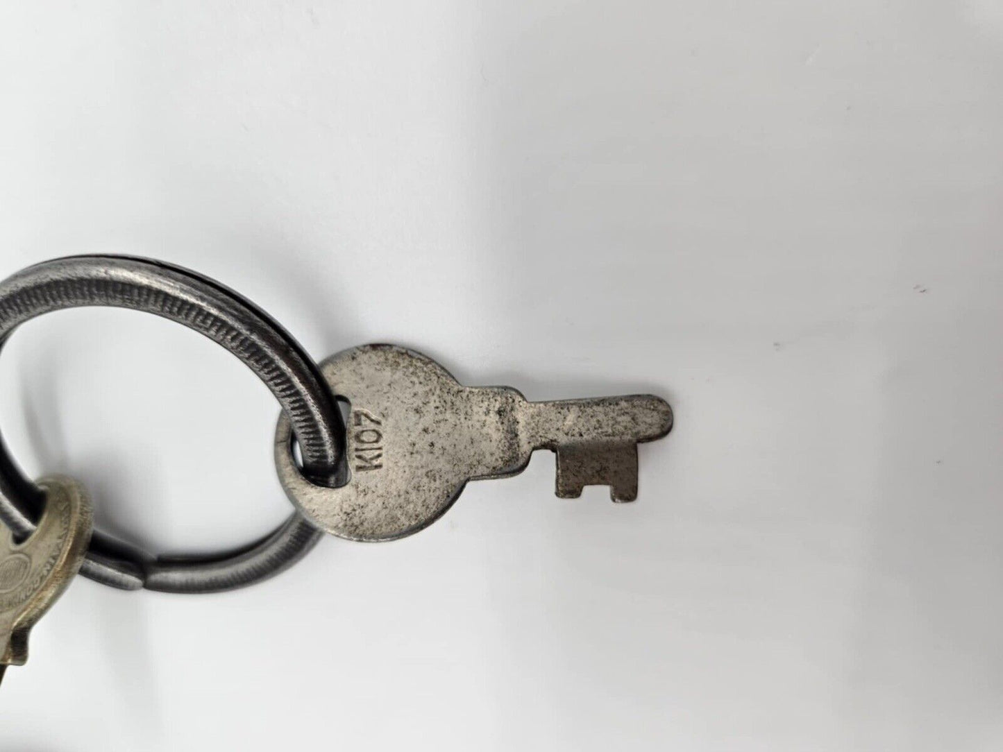 Antique Padlock Corbin Cabinet Lock Co USA Hardened Steel with Original Key