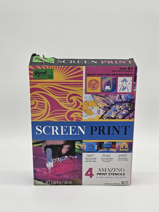 Original Art By U Screen Printing Kit • 4 Stencils • Screen • 3 Inks • Squeegee
