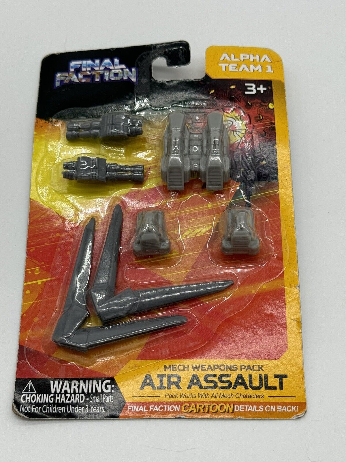 FINAL FACTION - Mech Weapons AIR ASSAULT Pack - NEW CARDED 005