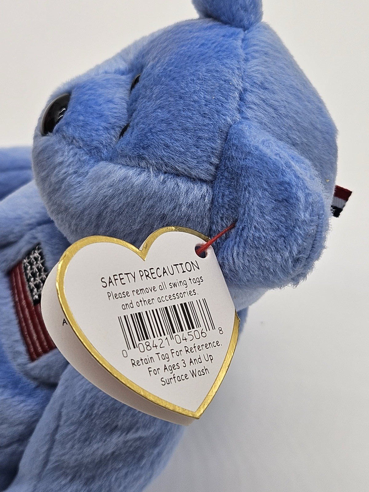 Beanie Baby America Red Cross Bear 911 Memorial  Blue 2001 MWMT NEW!!
