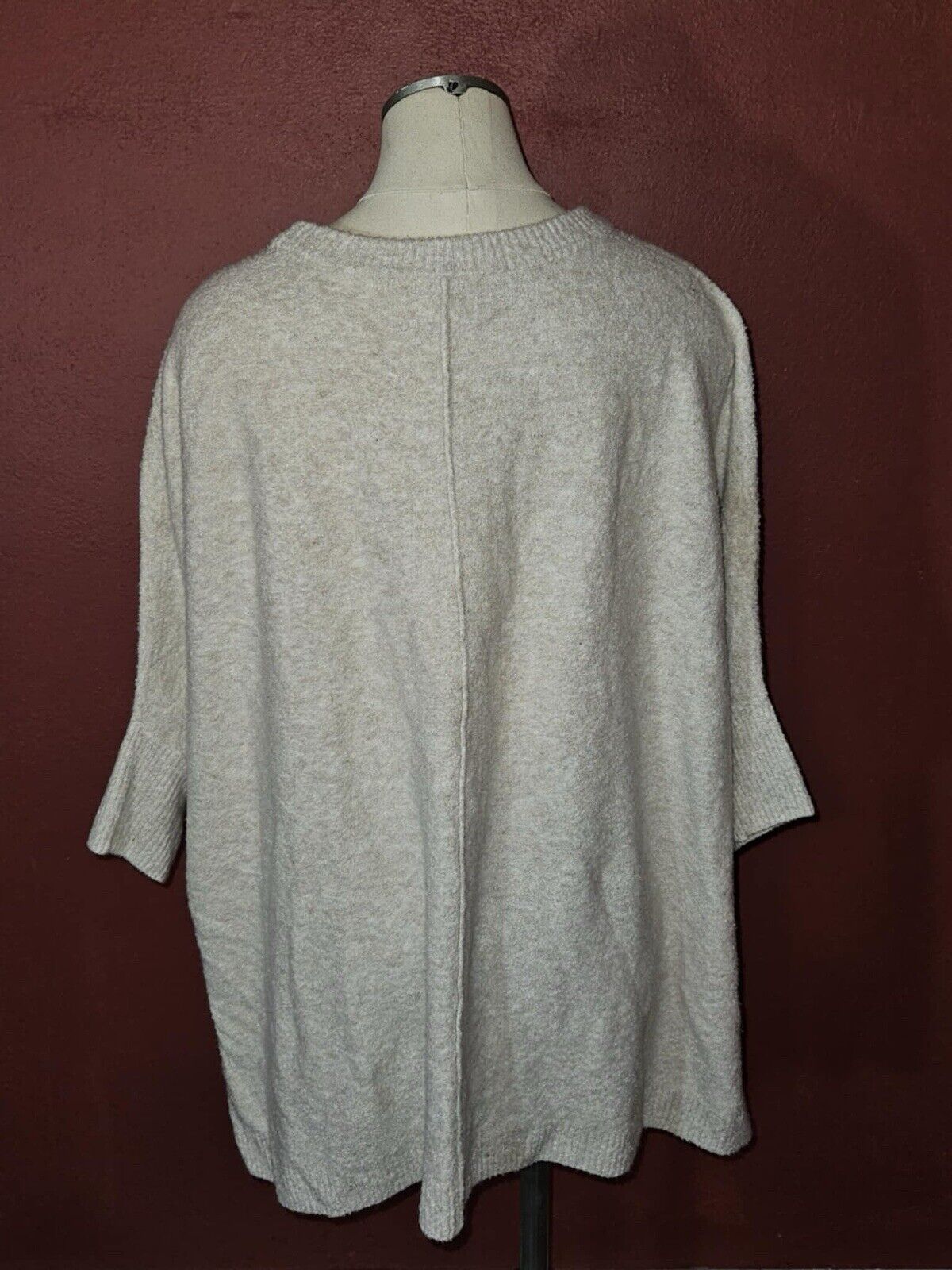 Women's Creme Colored Pullover Jacket By Lou Grey Size M/L