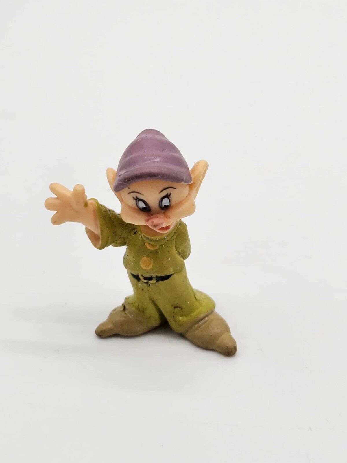 Dopey Snow White Seven Dwarf Pvc Cake Topper Figure Figurine Used 2” Rare Cute