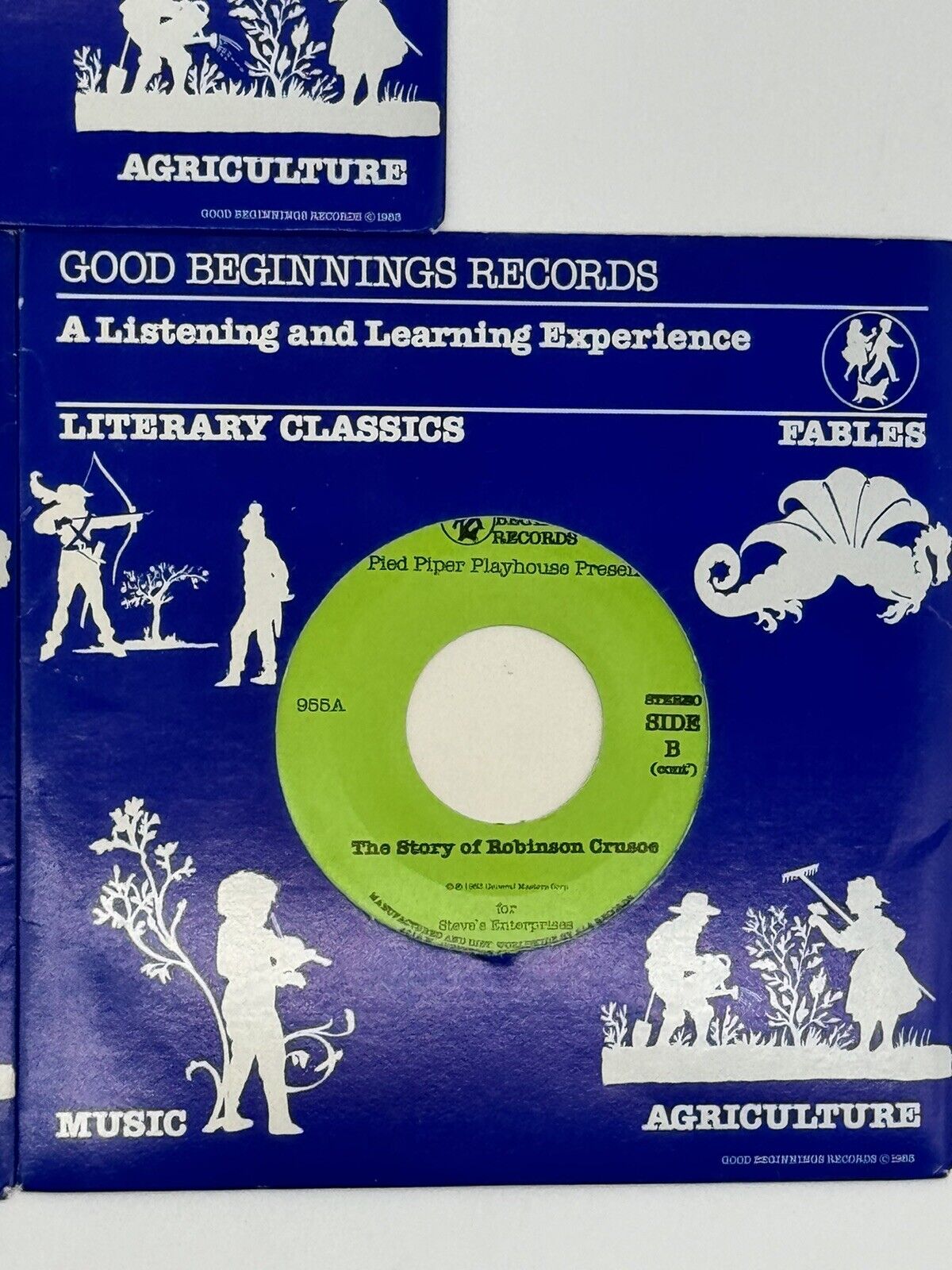 Lot of 5 VTG Good Beginnings Listening & Learning Literacy Classic Story Vinyls