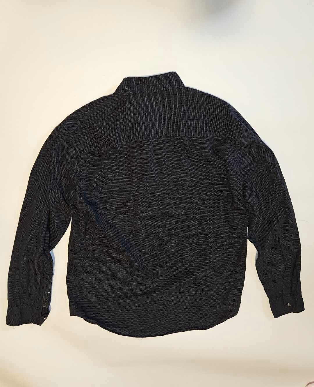 NWT Michael Brandon Men's Casual Shirt Size L Woven Charcoal Patterned