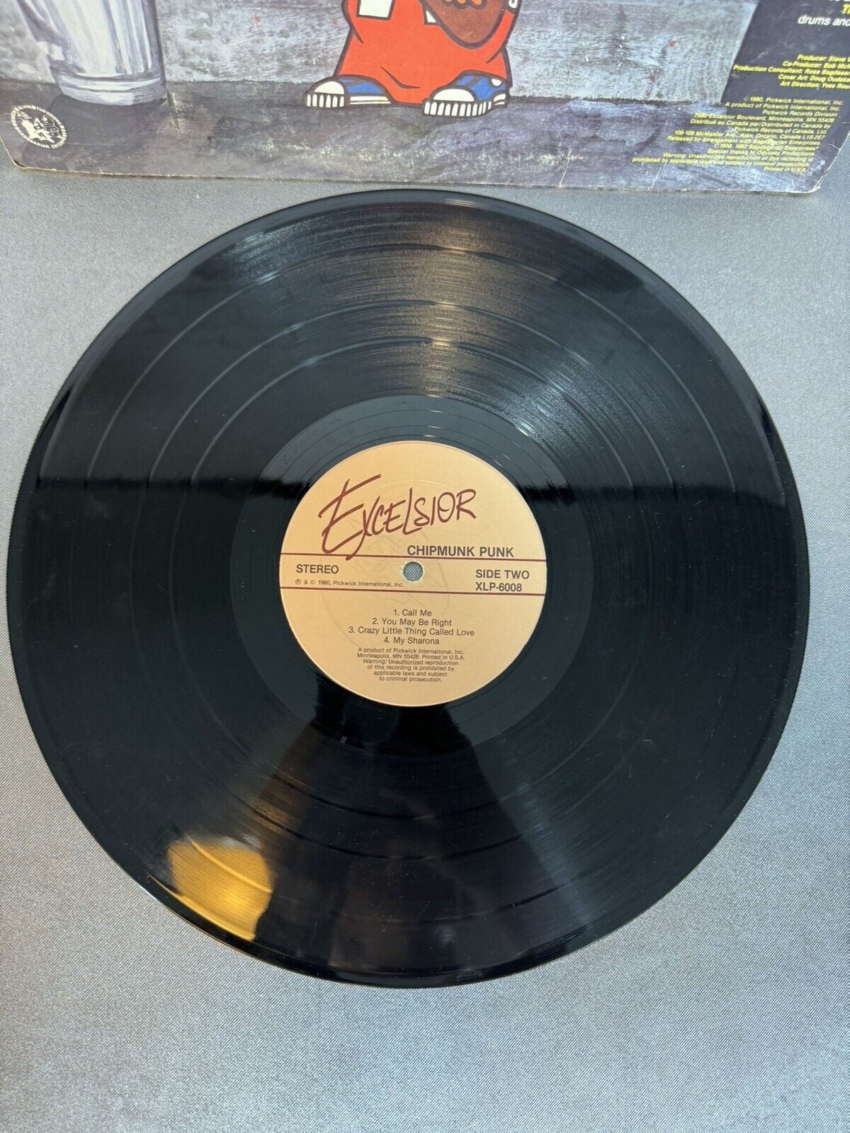 The Chipmunks- Chipmunk Punk 1980 XLP-6008 Vinyl 12'' Vintage