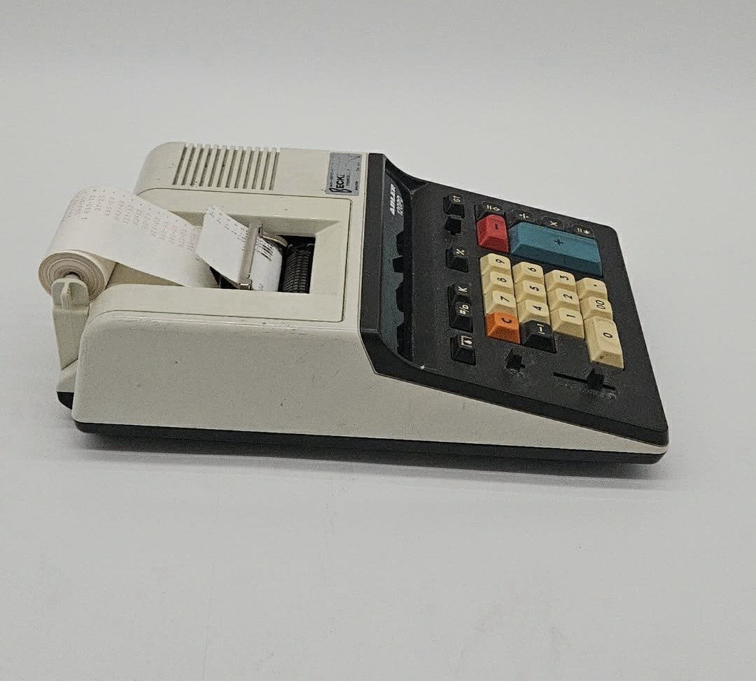Vintage Adler 120PD Adding Machine Calculator w/ Paper Tape Working ~ RARE