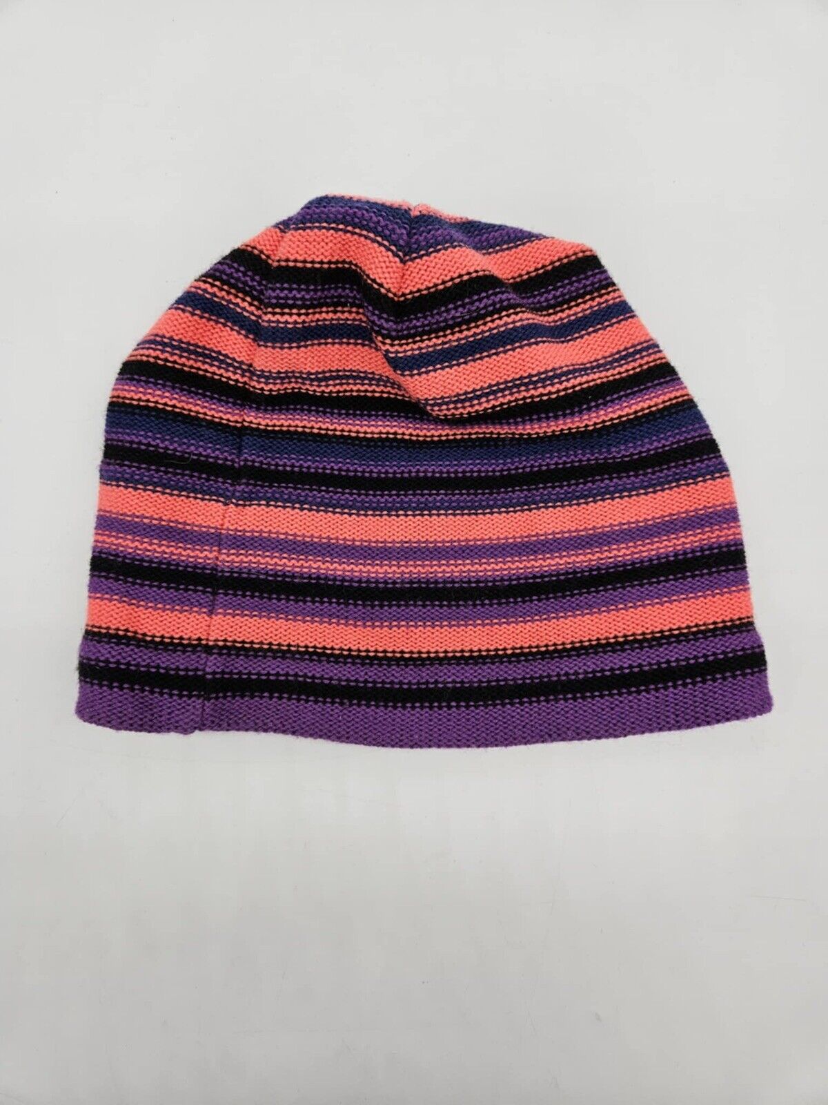 Eddie Bauer 1 Size Fits All Pink Striped Beanie Hat