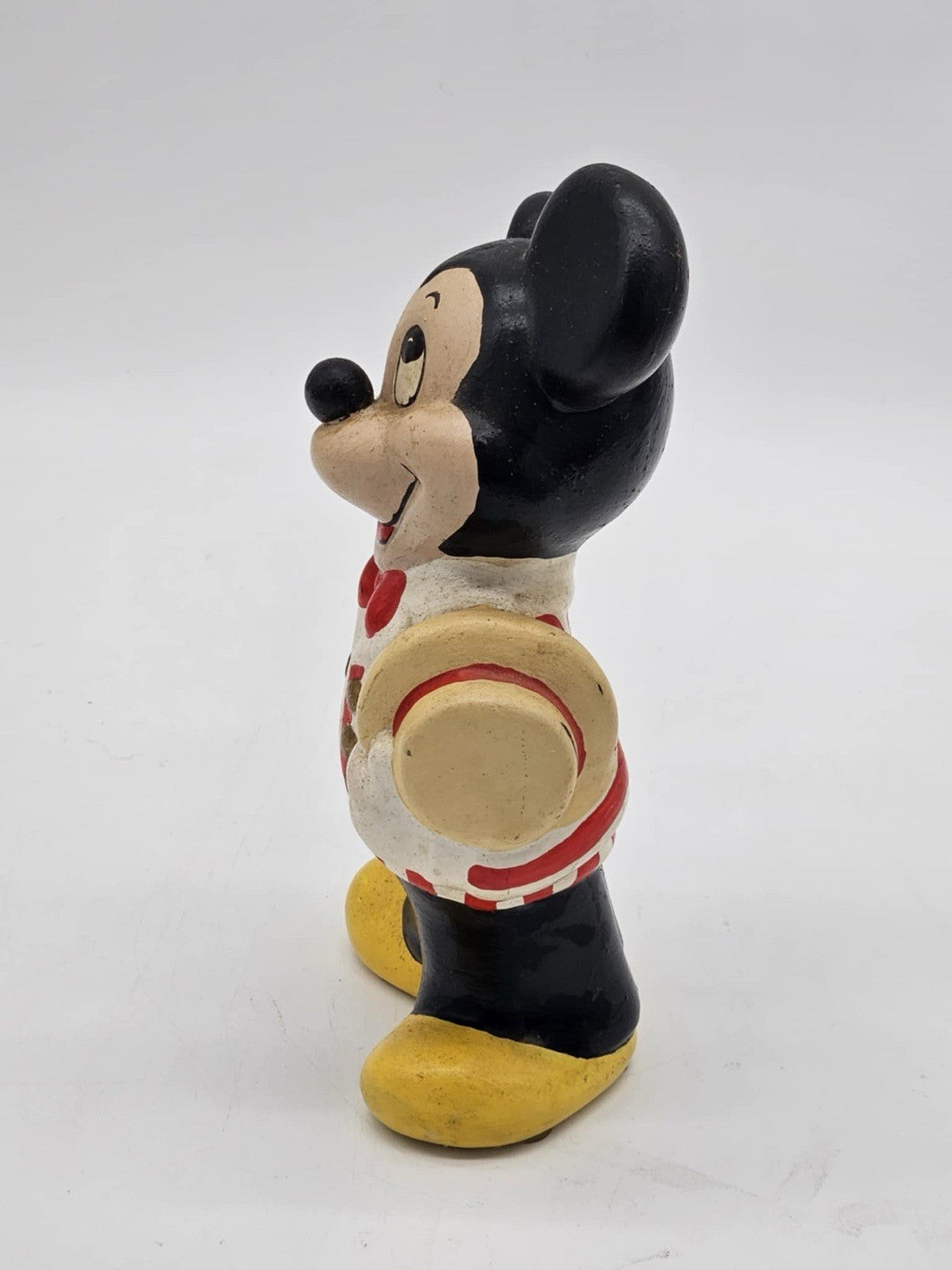 Vintage Mickey Mouse Walt Disney Productions Ceramic Painted Figurine ~9.0" Tall