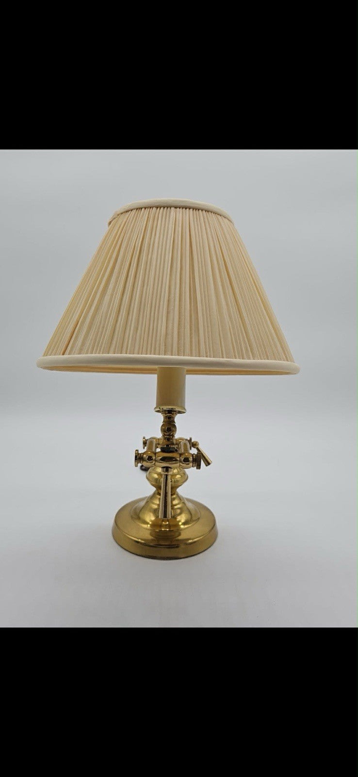 Vintage Articulating Brass Swing Arm Work Desk Study Lamp Light Piano MCM Deco