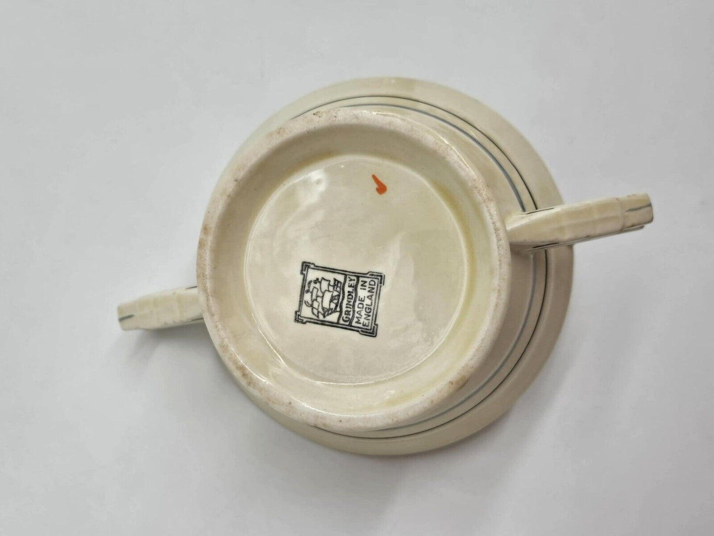 Vintage Grindley RARE Mid Century China England Cream Sugar Creamer Tea Set