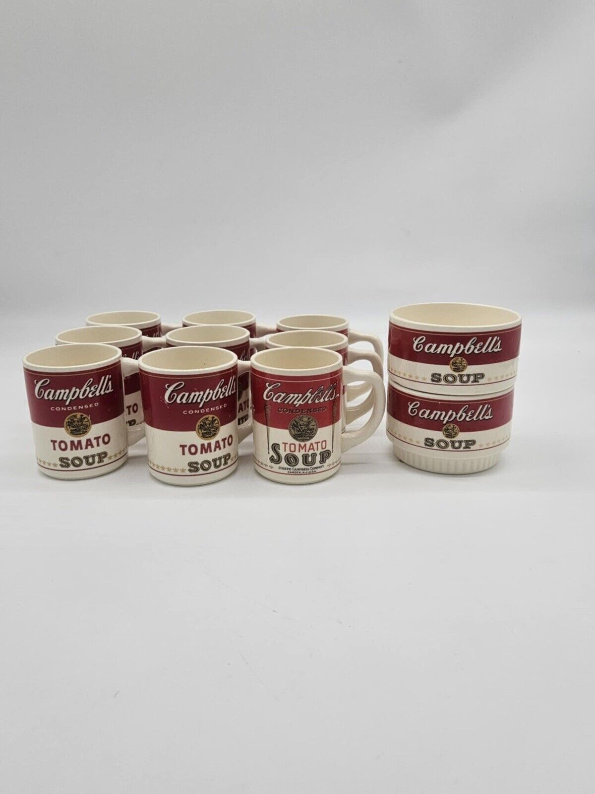 Set of 11 Campbell’s Soup 1989 “Homestyle” Vintage Soup Cup Looks like can