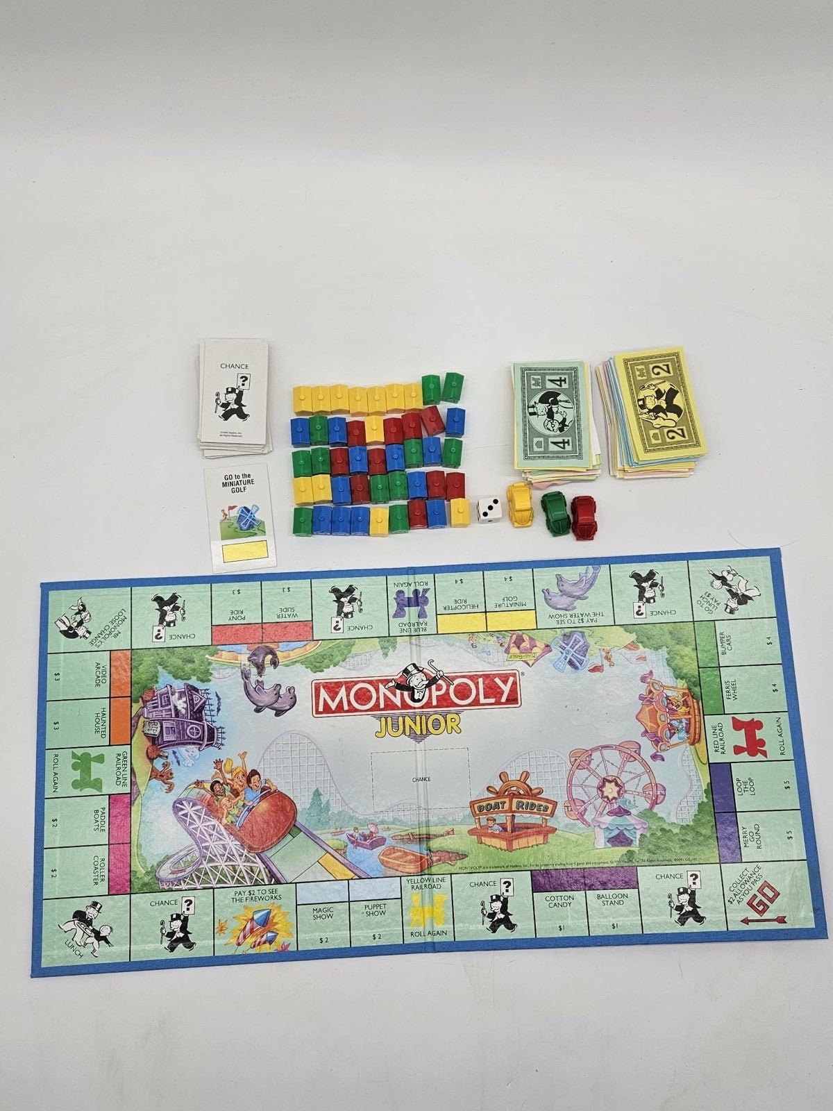 Monopoly JUNIOR Hasbro 1999 COMPLETE Vintage Childrens Board Game
