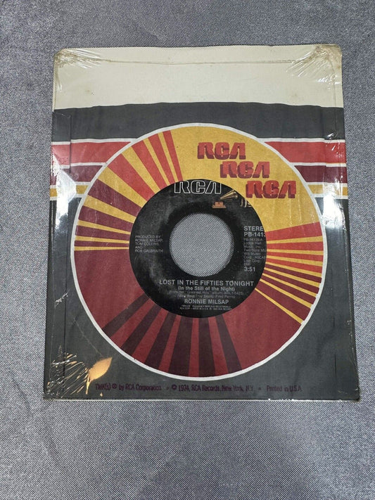 Ronnie Milsap, Lost In The Fifties Tonight (Still of the Night)~1985 RCA 45 +slv