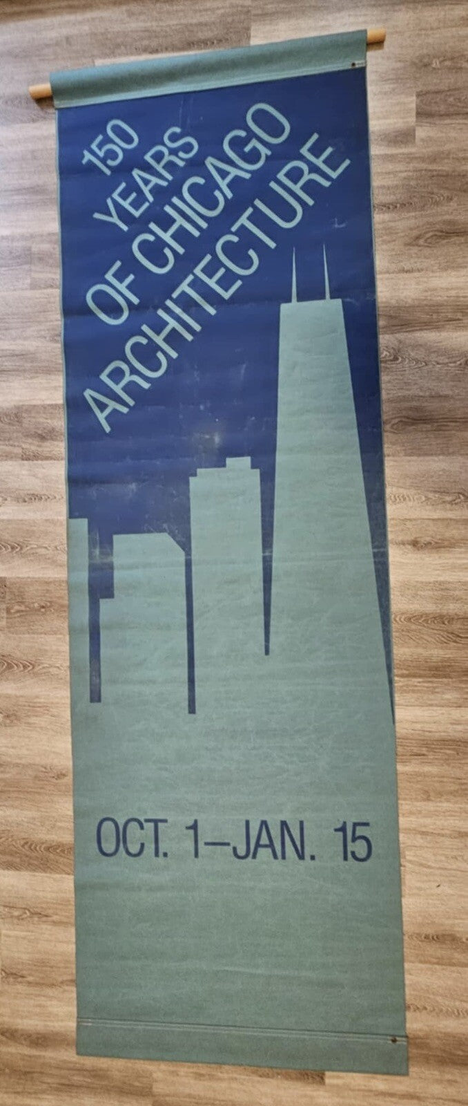 Vintage 1983 Chicago Art Museum Banners Toulouse-Lautrec: Paintings Exhibit