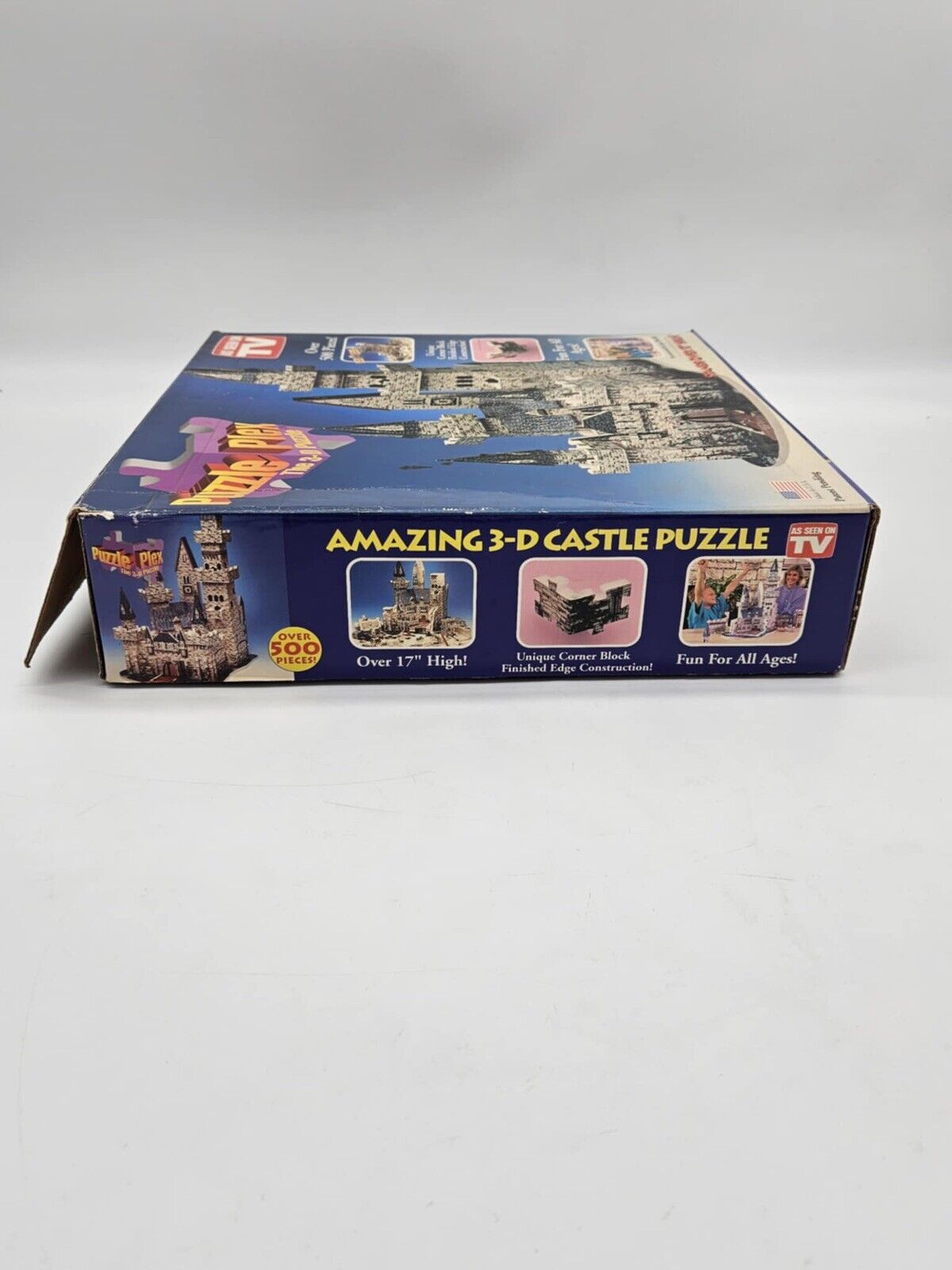 1993 AMAZING 3-D Puzzle Plex Castle Puzzle 500 pieces 17”