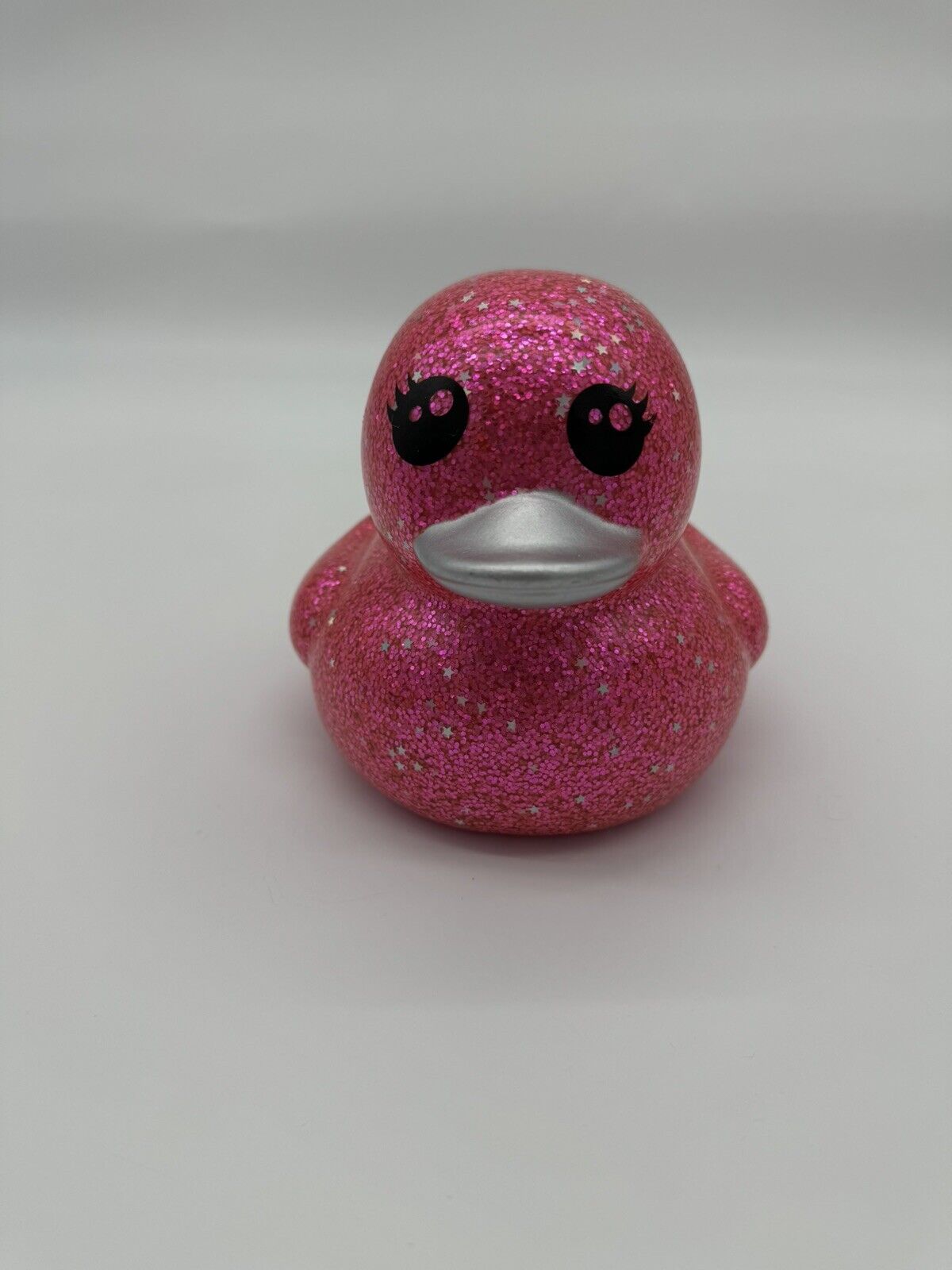 Lot of 7 Glittery Rubber Ducks Novelty Toys