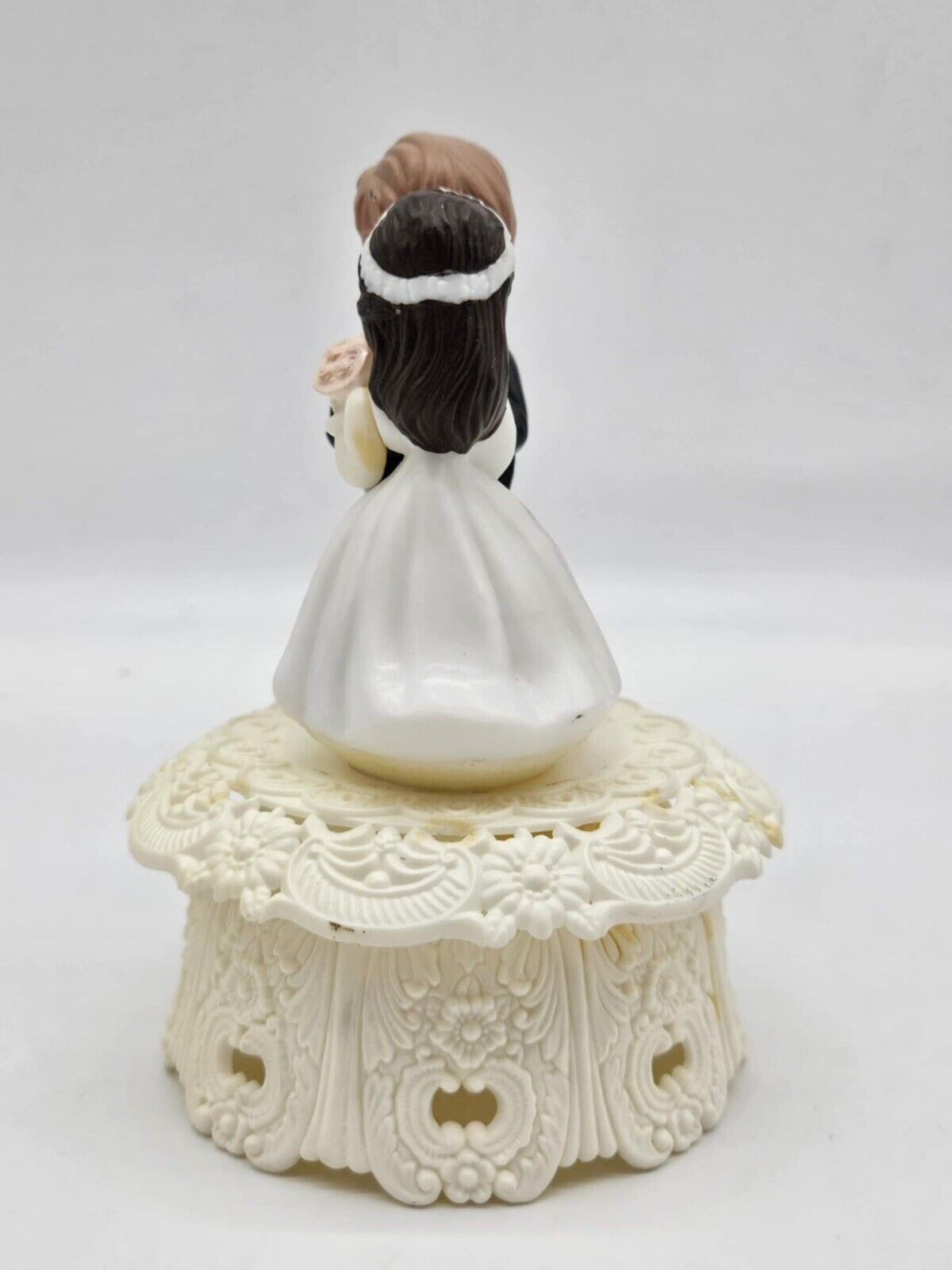 VTG Wilton Bride & Groom First Kiss Wedding Cake Topper 1973