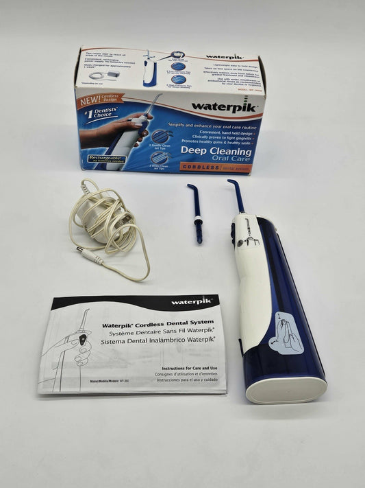 NEW Waterpik Cordless Dental Water Jet WP-360W Dentist's Choice NOS (10B)
