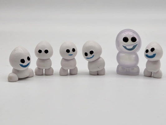 Disney Frozen 6 Mini Plastic Fluffy Puffy Olaf Snowgies Figurines