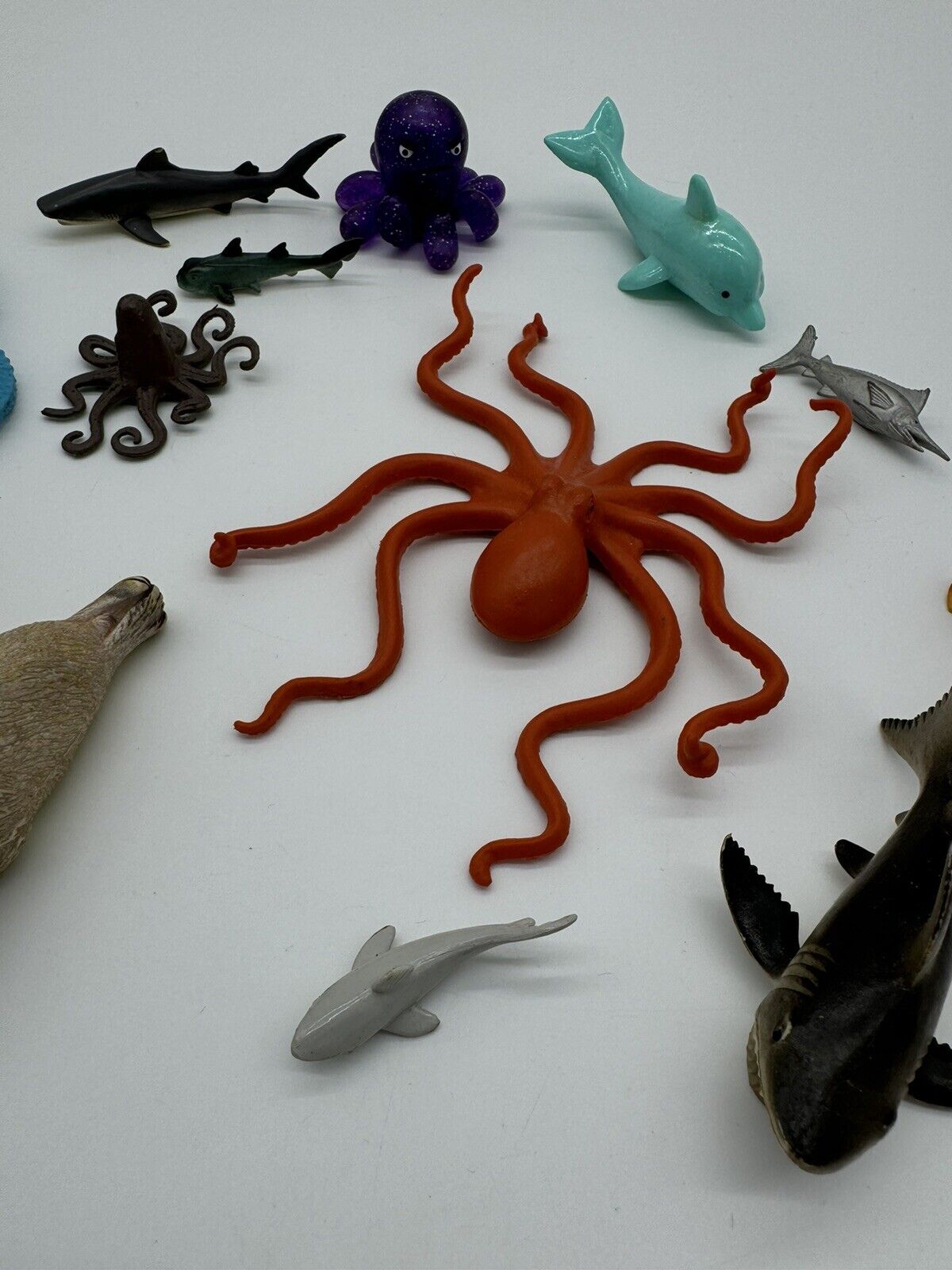 Vintage Deep Sea Creatures & Oceanic Animal Toys  ~ Diorama Lot