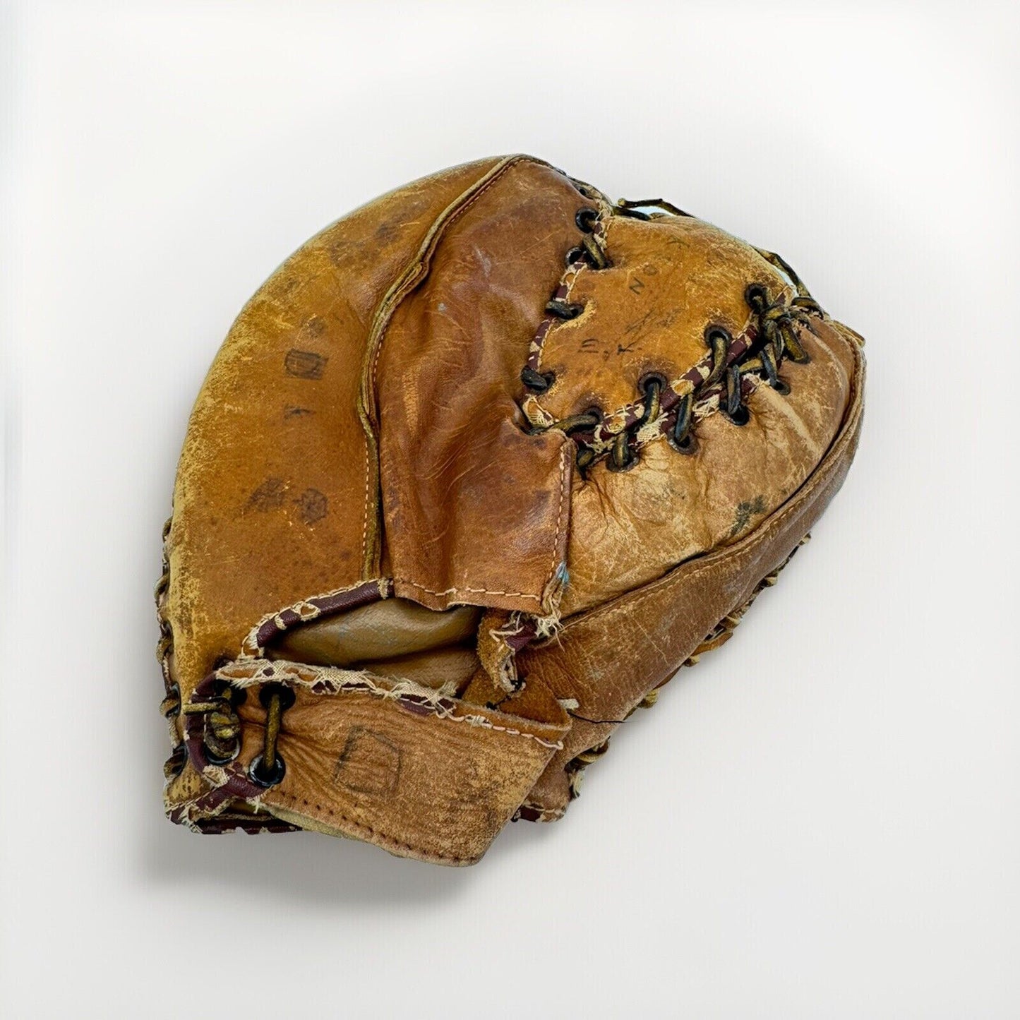 Vintage Antique Children’s Baseball Glove ~ Brand Looks Like It Says Sure Trap