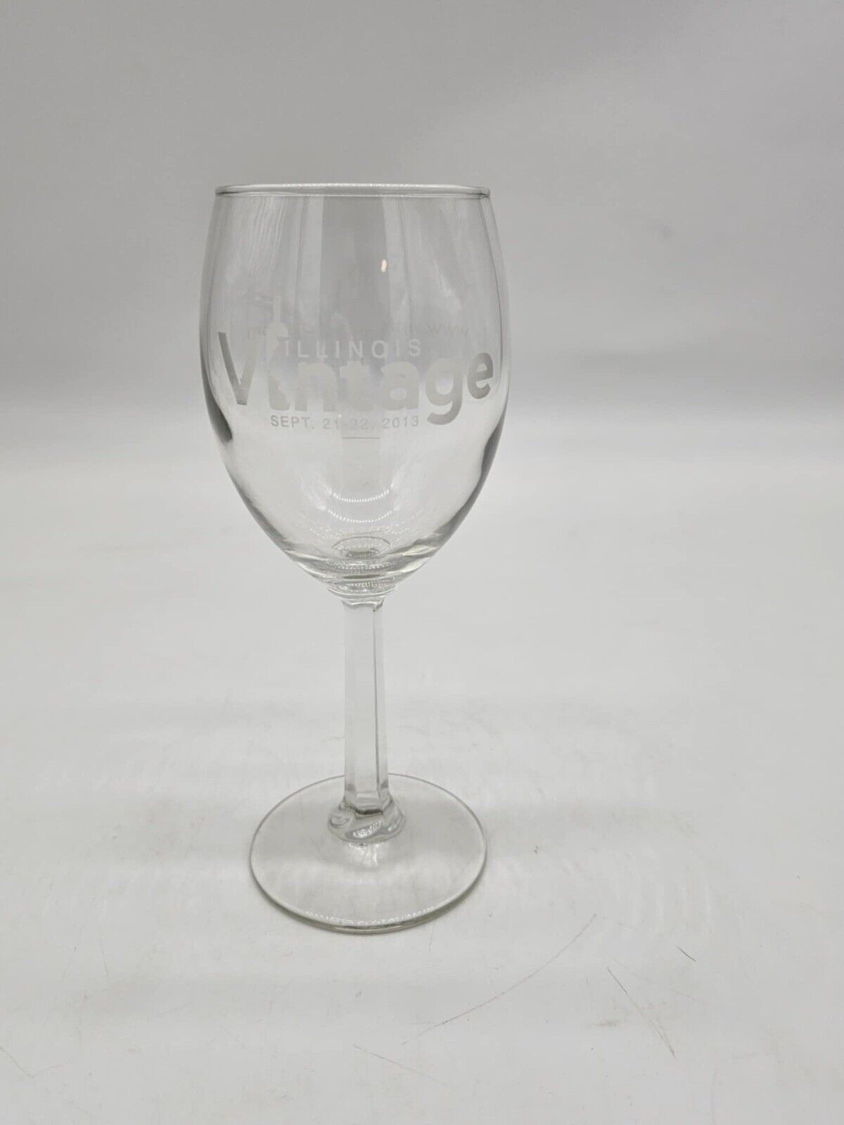 Vintage Illinois Starved Rock Wine Glass