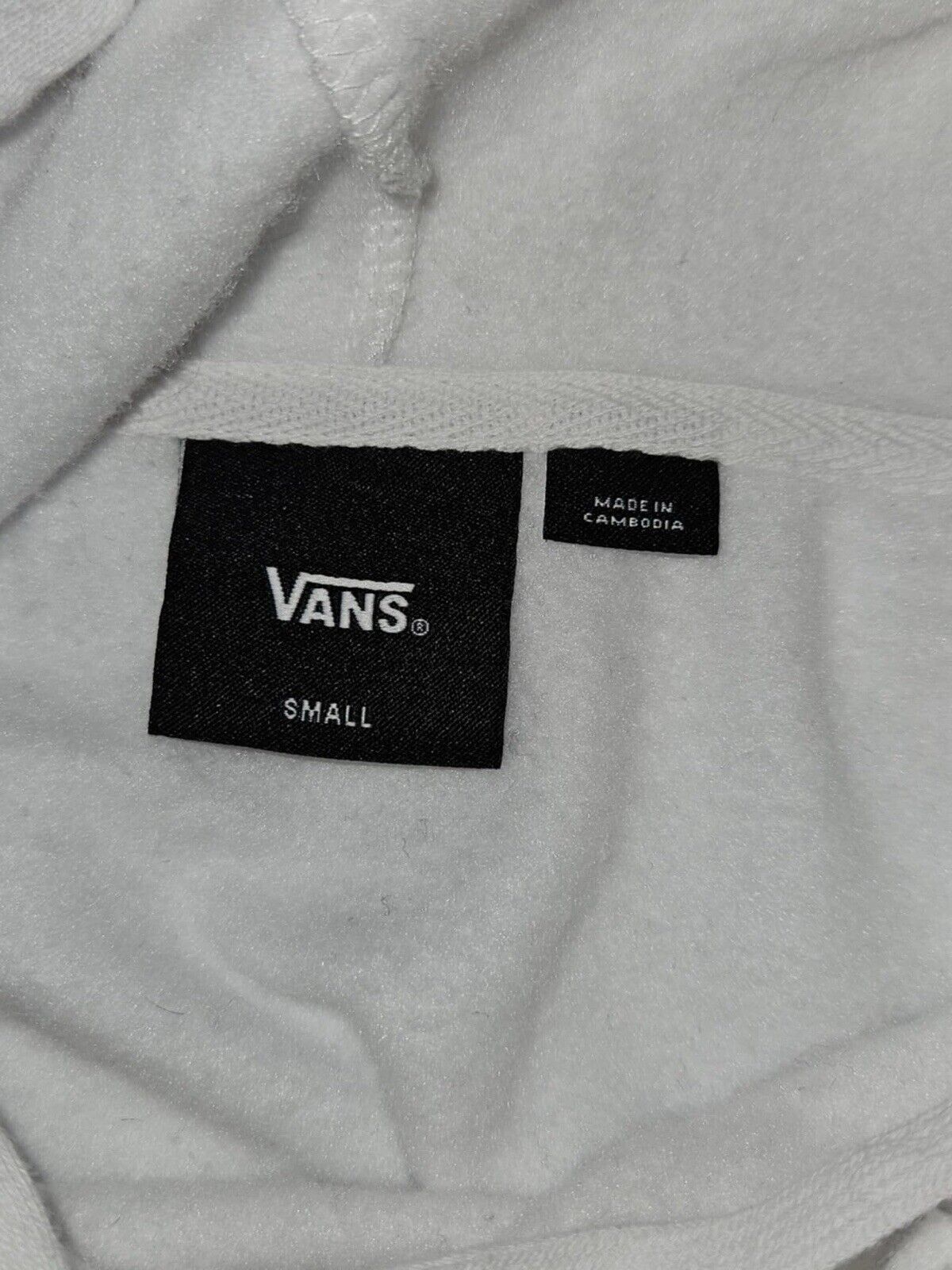 Vans Sweatshirt Women's Small New Pride 22 Boyfriend Hoodie White Fleece