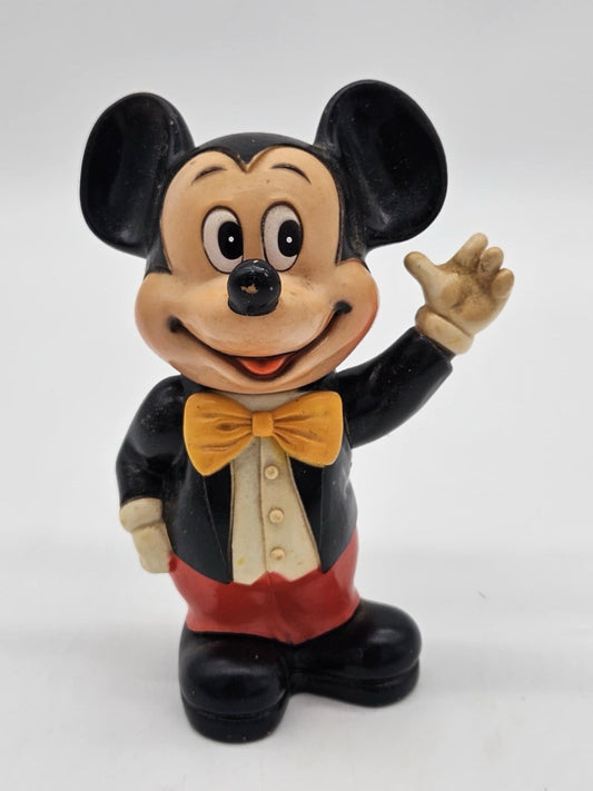 Vintage Mickey Mouse Walt Disney Plastic Bank Made in Korea