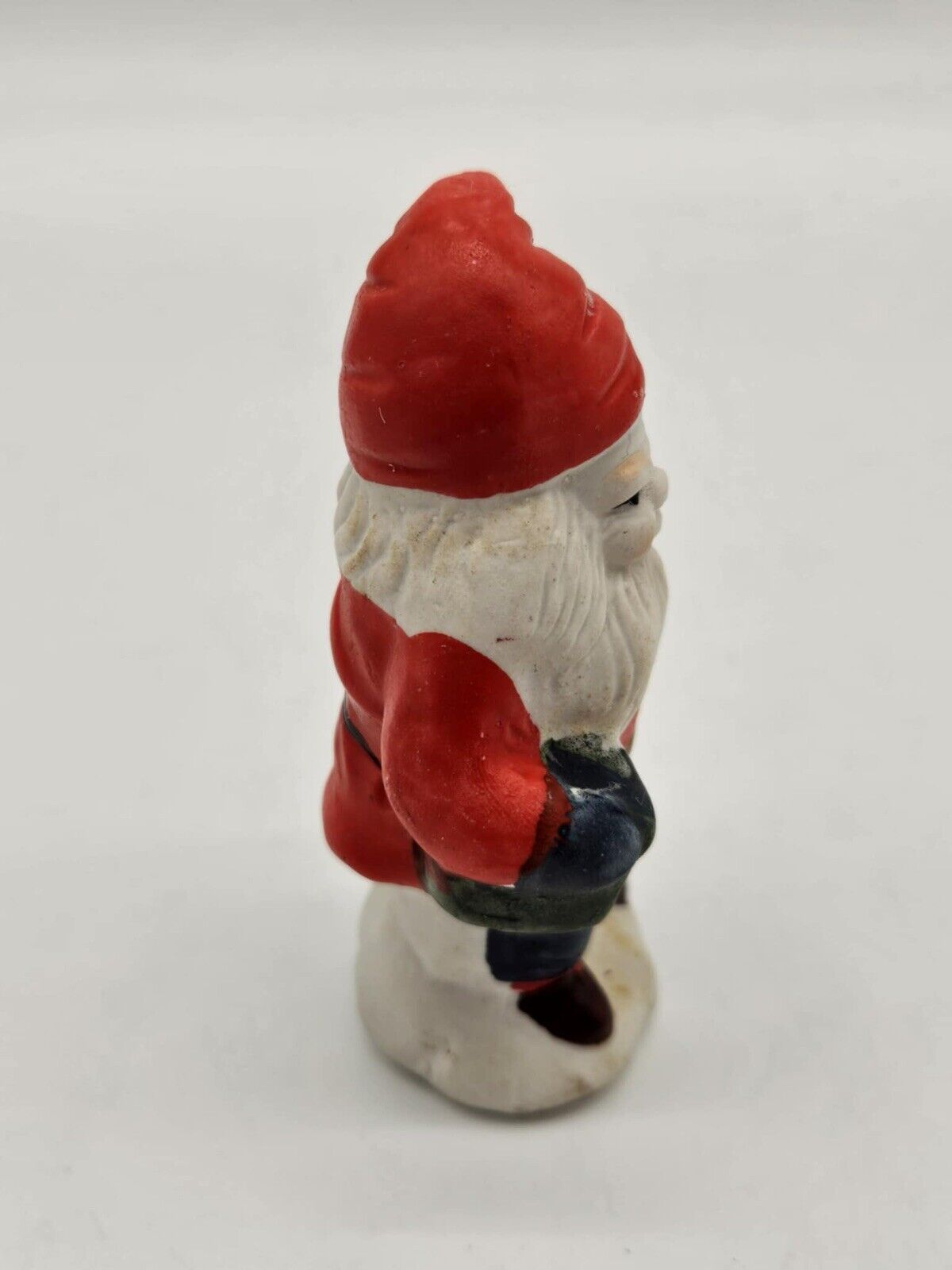 Vintage Ceramic Christmas Scary Gnome Santa Figurine