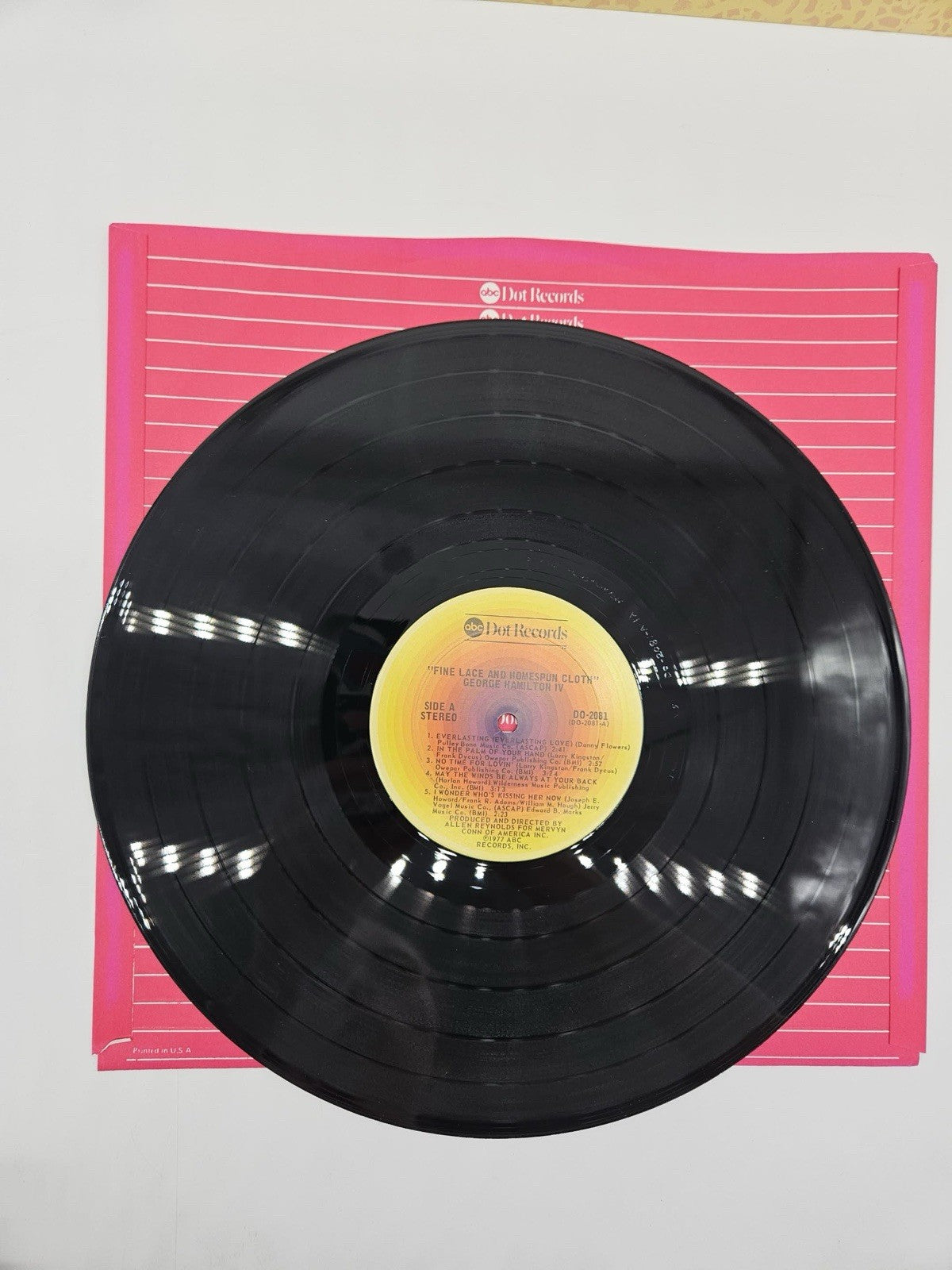 George Hamilton IV Fine Lace and Home Spun Cloth LP Vinyl Country Western