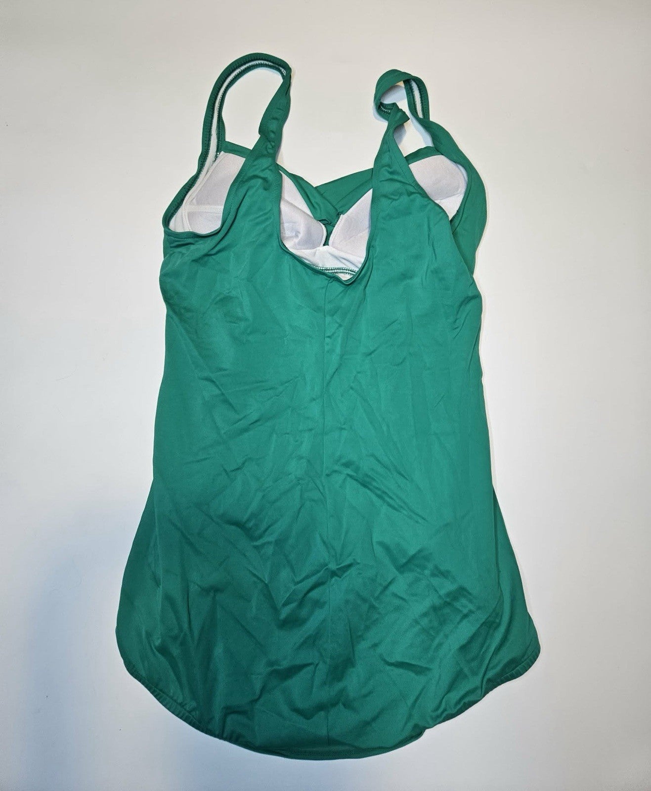 Catalina Suddenly Slim Green One-Piece Swimsuit Tummy Control Size M (8–10)