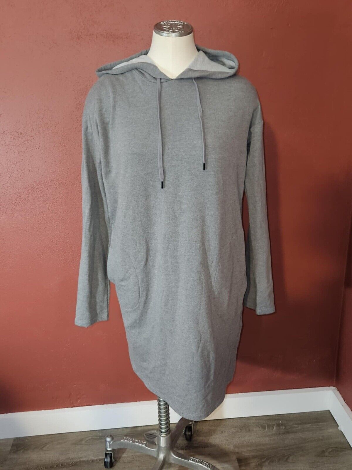 Forever 21 Women’s Grey Hooded Knit Dress Sz. S