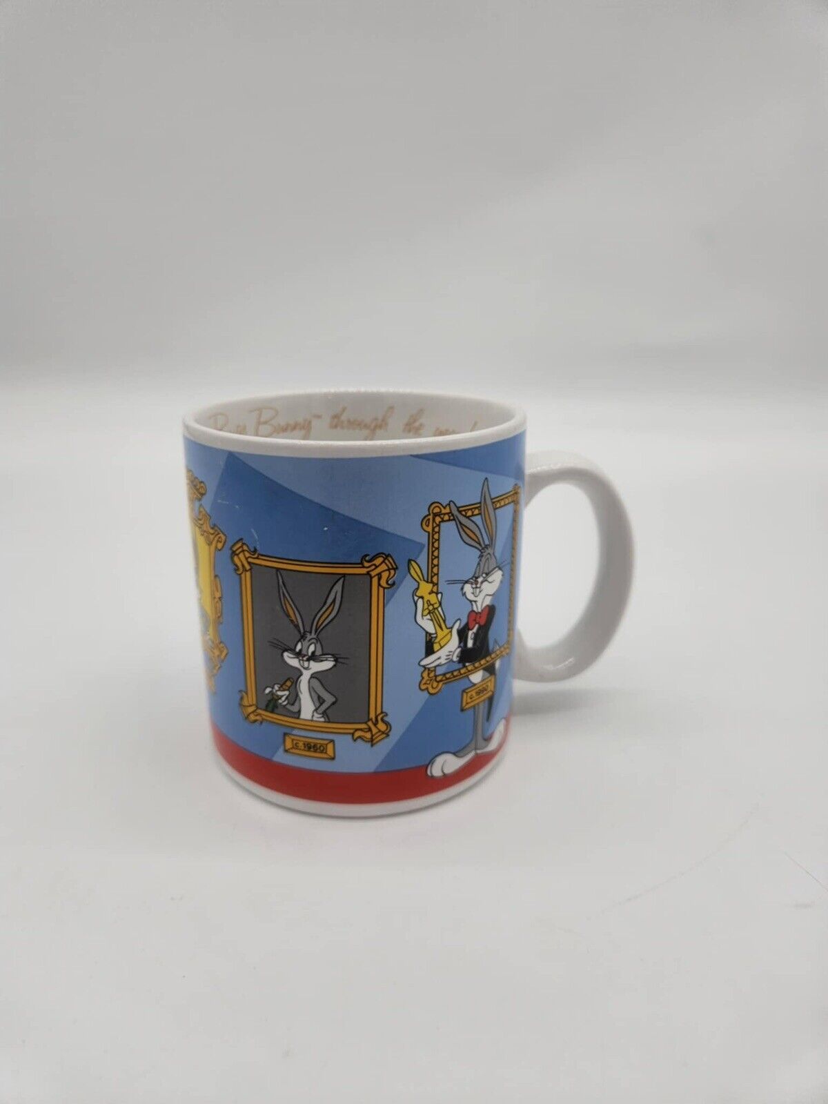 Looney Tunes Bugs Bunny thru the years Mug cup WB Warner Brothers 1989 Applause