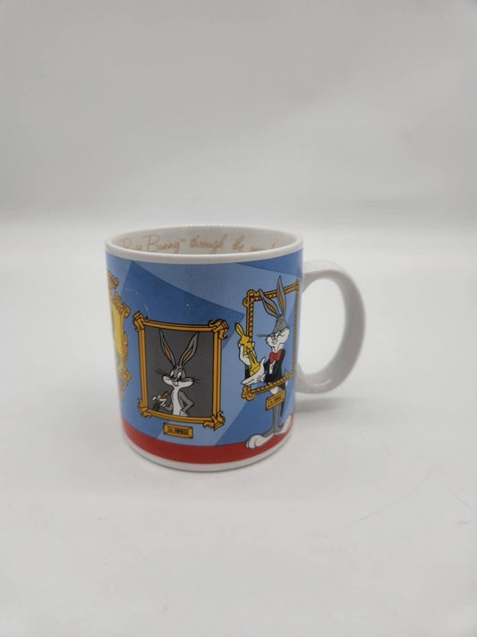 Looney Tunes Bugs Bunny thru the years Mug cup WB Warner Brothers 1989 Applause
